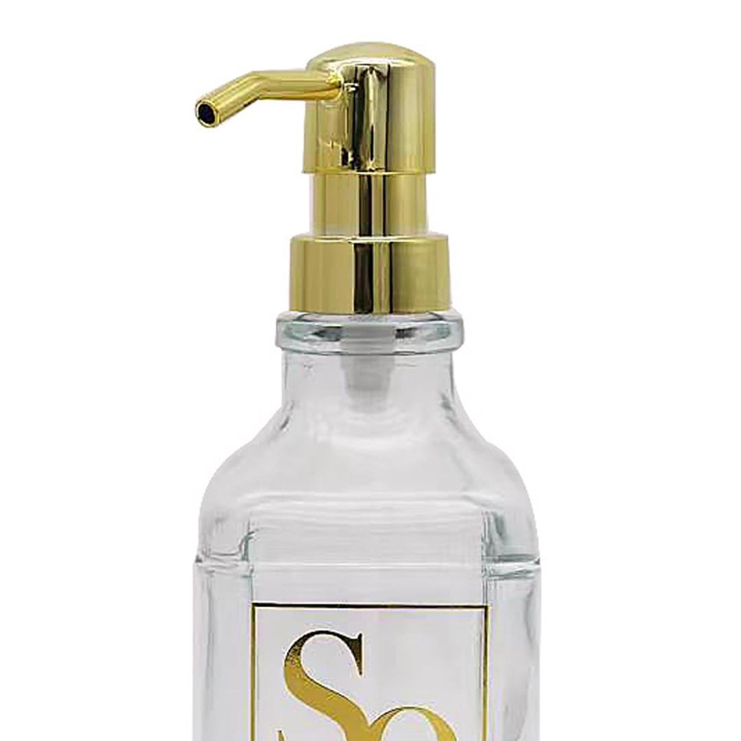 UtensilsPulito Glass Liquid Soap Dispenser - Gold