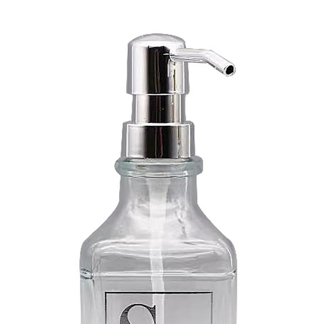 UtensilsPulito Glass Liquid Soap Dispenser - Silver