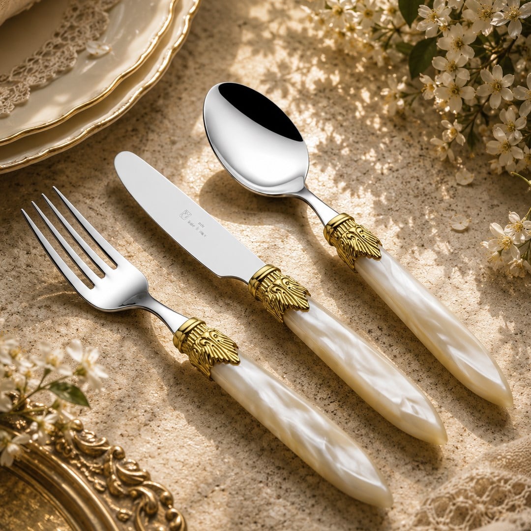 Flatware SetRivadossi Laura Ring Bone 75 Piece Cutlery Set