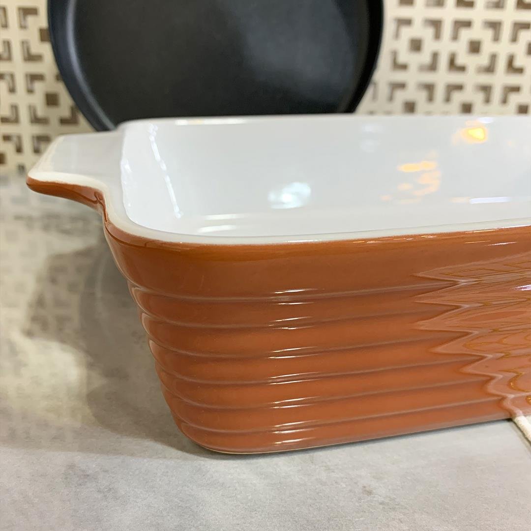 Fırın KabıRossallini Dikdörtgen Fırın Kabı 33x23 cm - Kiremit