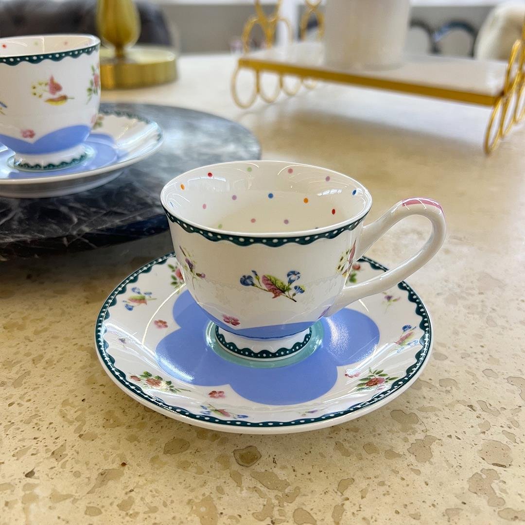 Coffee CupRoyking 2 Li Kahve Fincanı Mavi