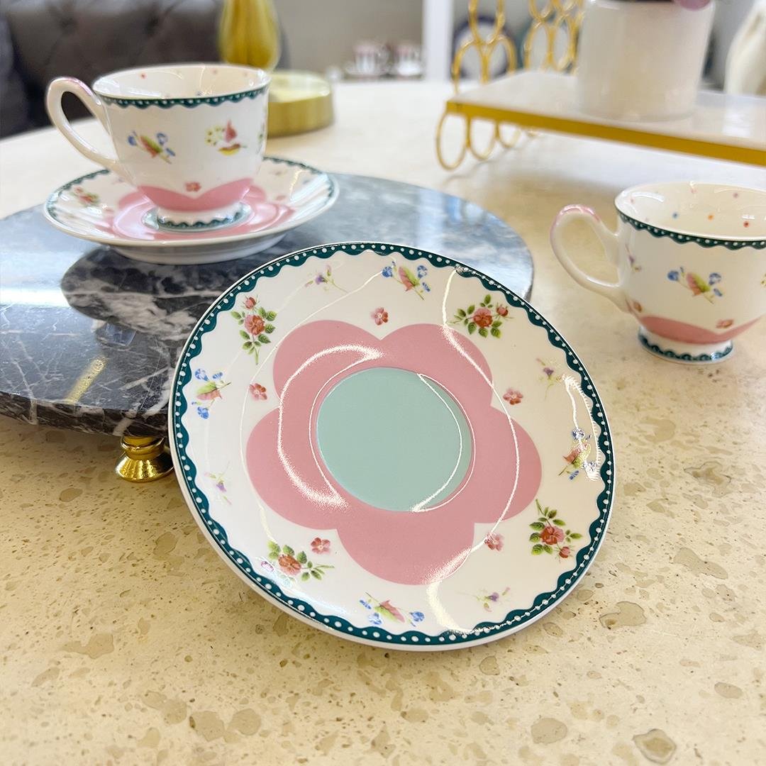 Coffee CupRoyking 2 Li Kahve Fincanı Pembe