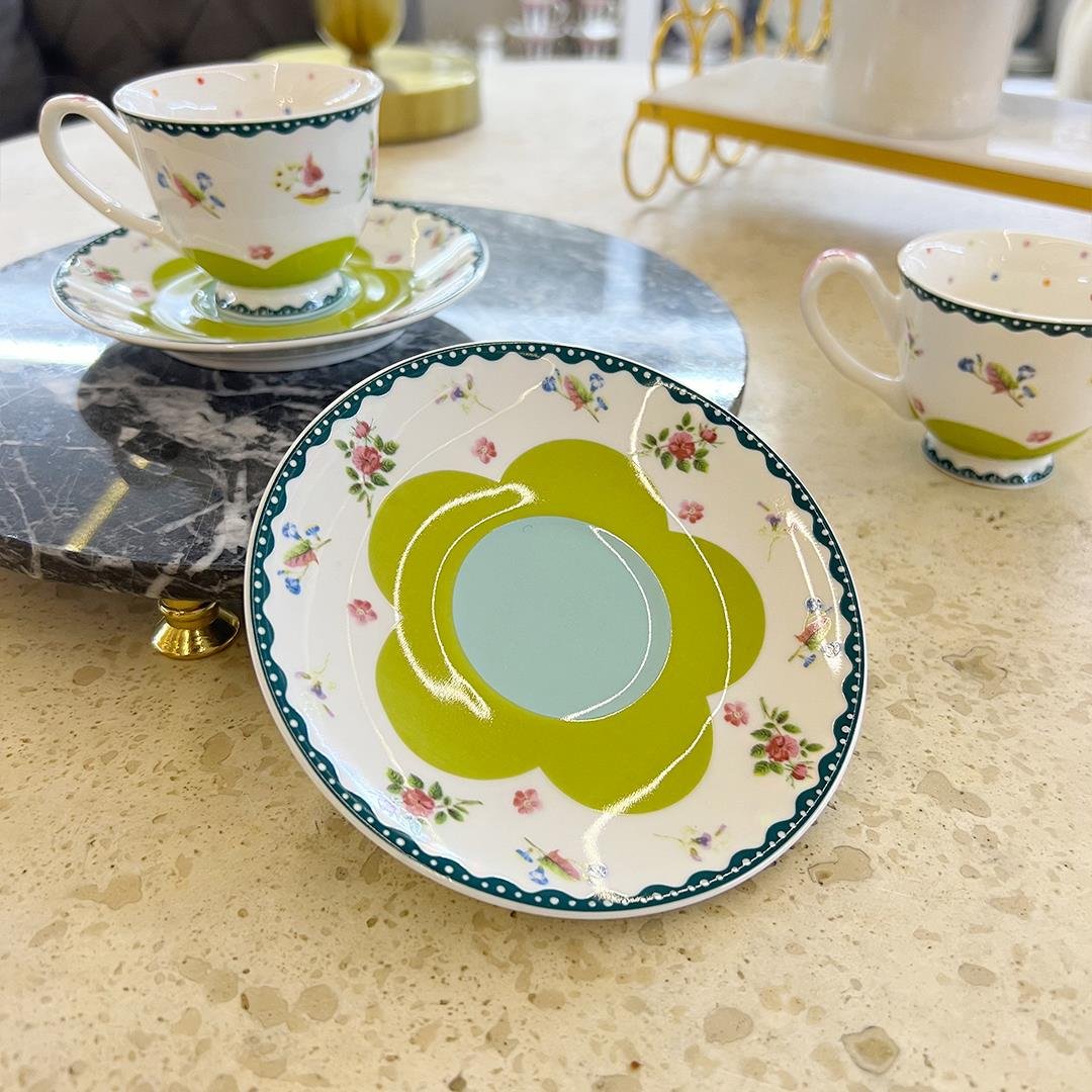 Coffee CupRoyking 2 Li Kahve Fincanı Yeşil