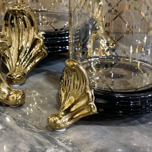 Royking Crown 3 Lü Kavanoz Seti - Siyah Altın