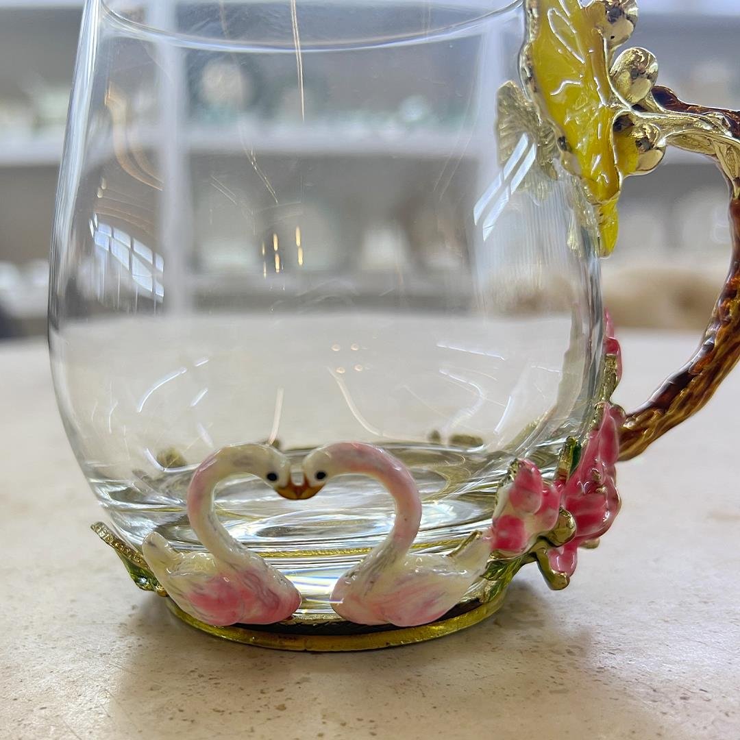 Tea GlassesRoyking Flamingo Cam Kupa - Küçük Boy