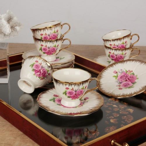 Royking Loren Set of 6 Coffee Cups 8924222993228 | Matmazel Home