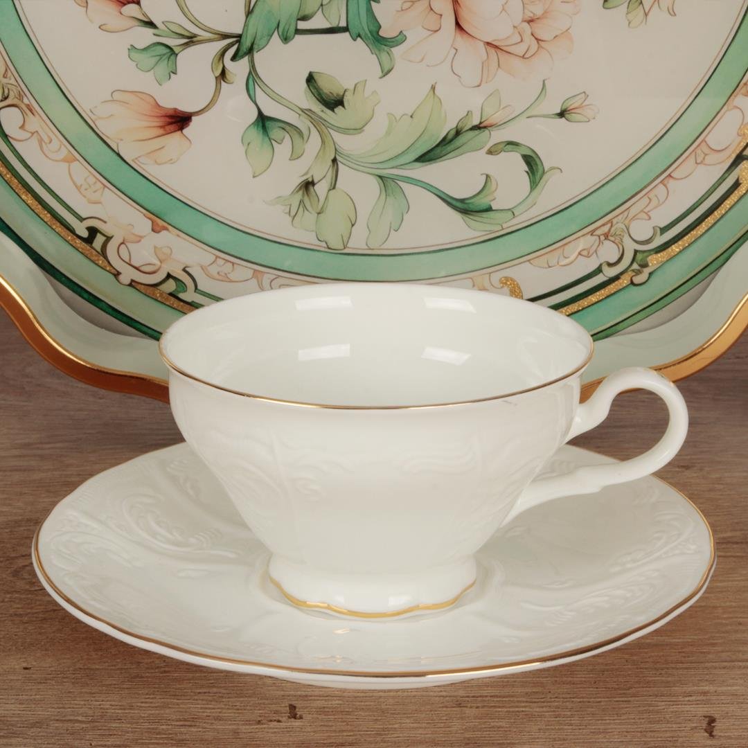 Tea CupRoyking Pure Gold Double Cup Set for 6 People