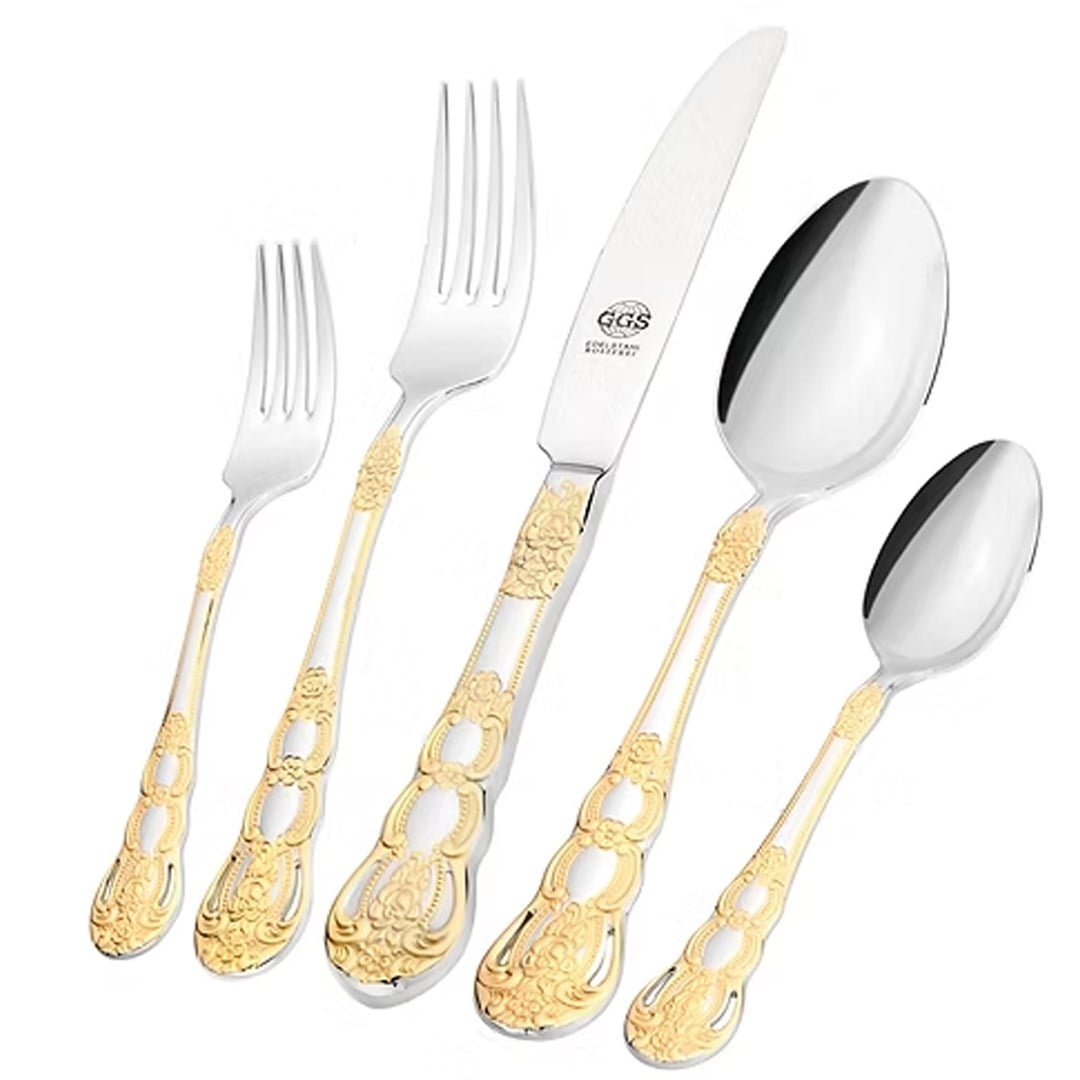 Flatware SetSolingen Daniela 96 Piece Cutlery Set Gold