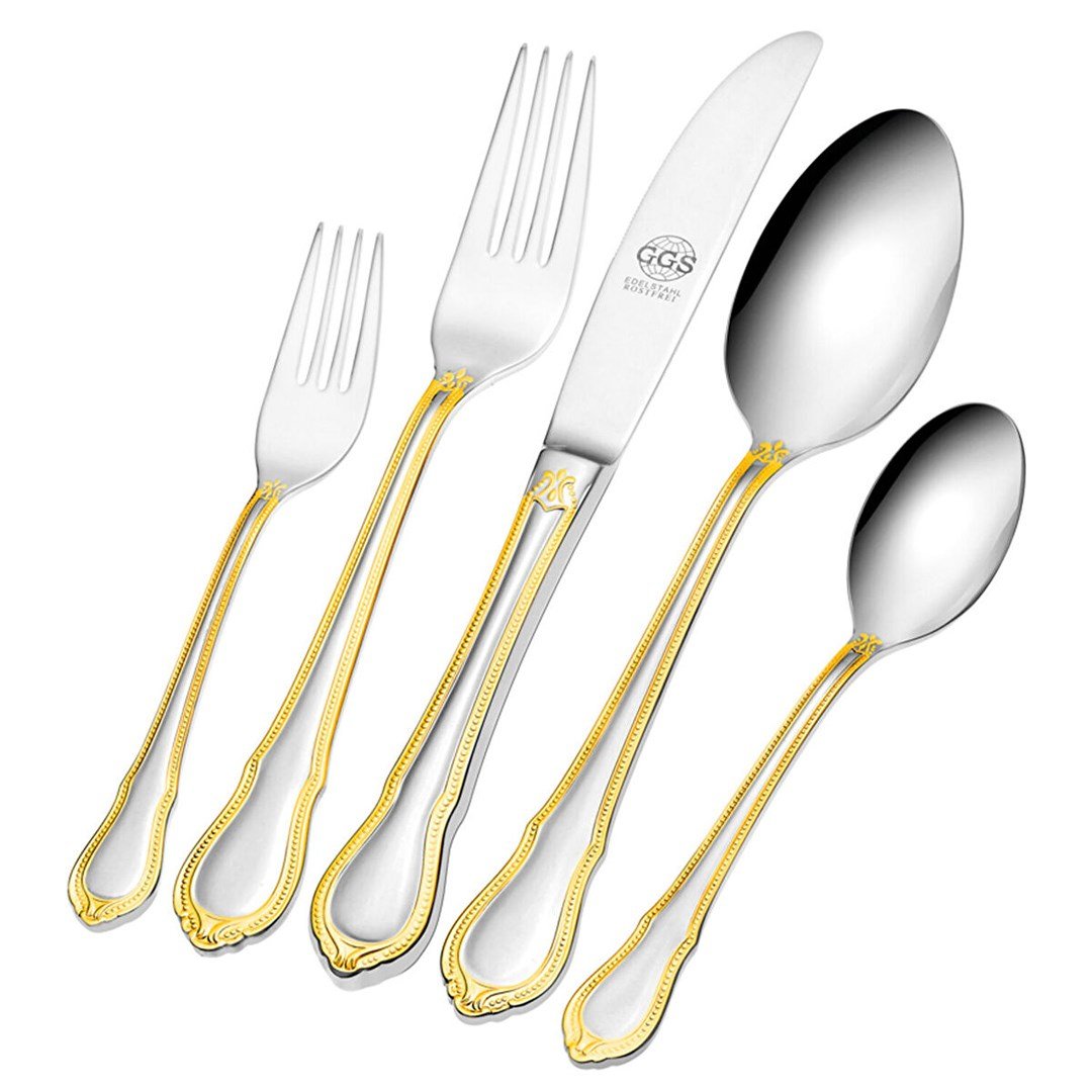 Flatware SetSolingen Rebeka 96 Piece Cutlery Set Gold