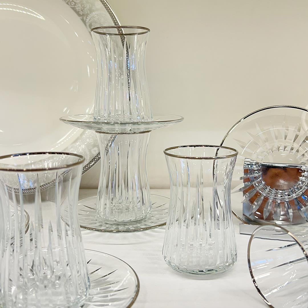 Tea GlassesSunline 6-Piece Tea Set Platinum