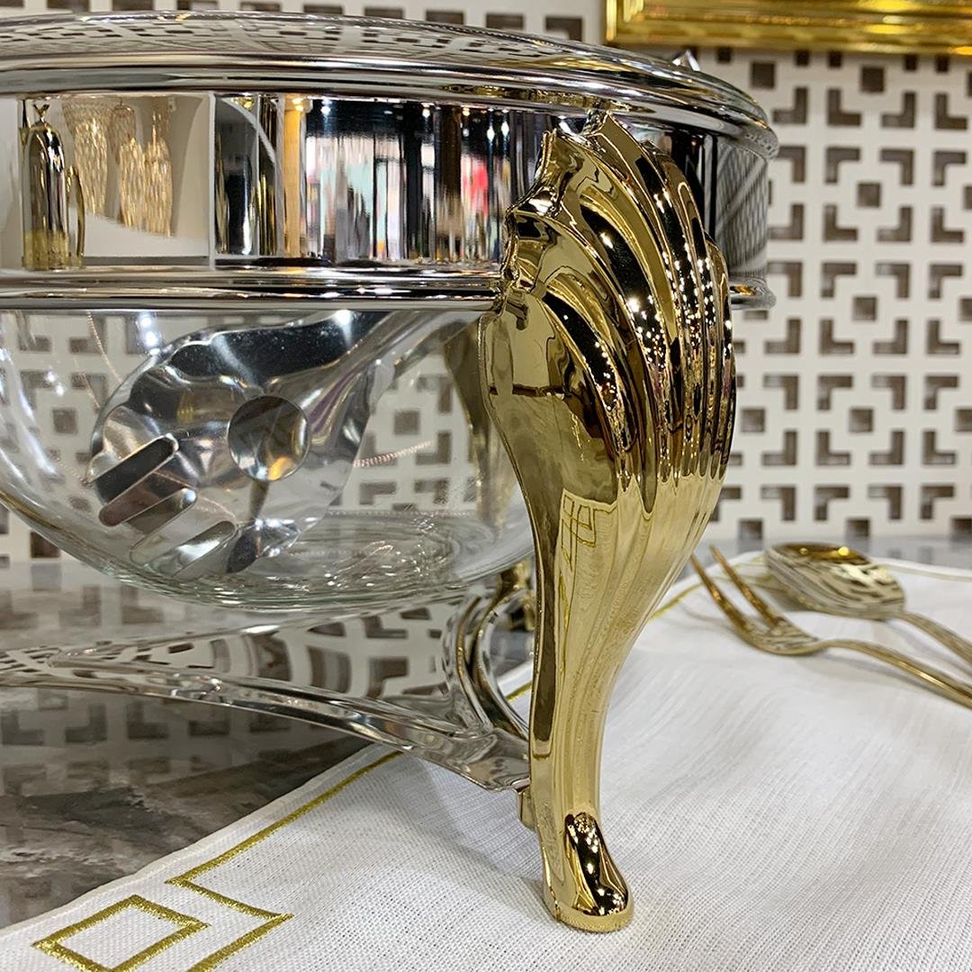 SunumlukSuntoza Salata Servis Seti 4 Litre - Gold
