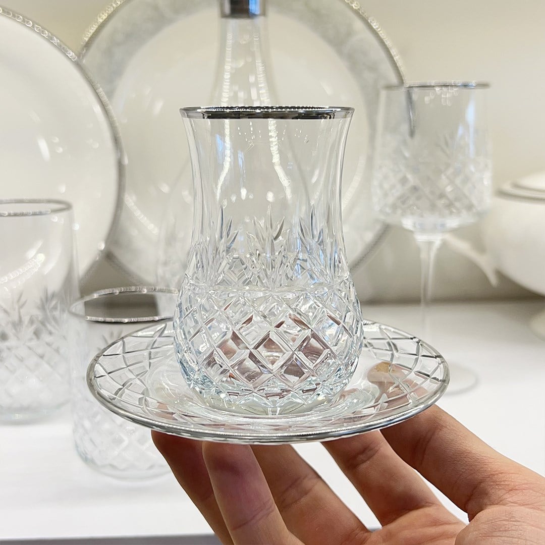 Bardak SetleriWedding 61 Parça Bardak Takımı Platin