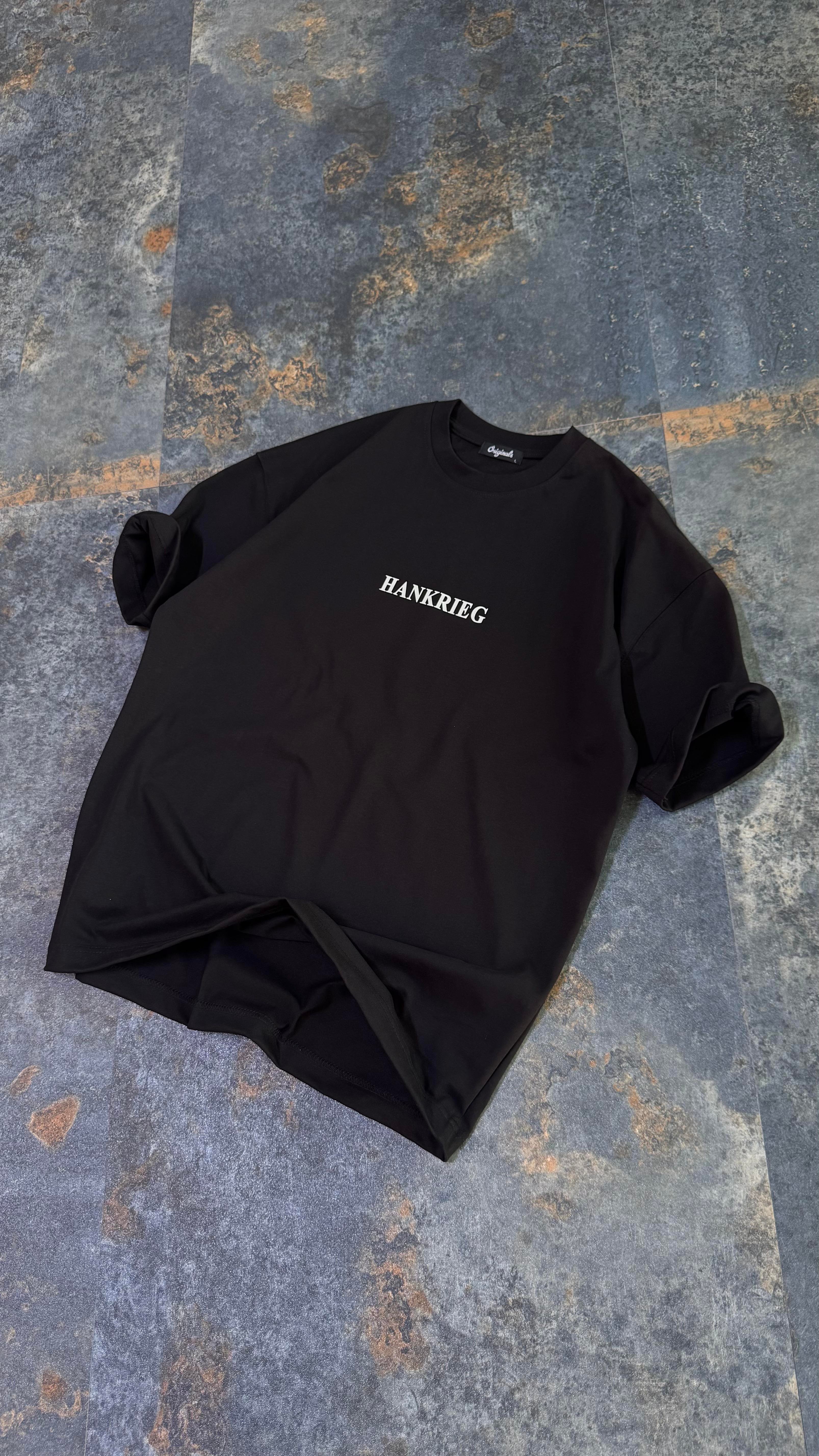 Hankrieg Baskılı Beyaz Oversize T-Shirt