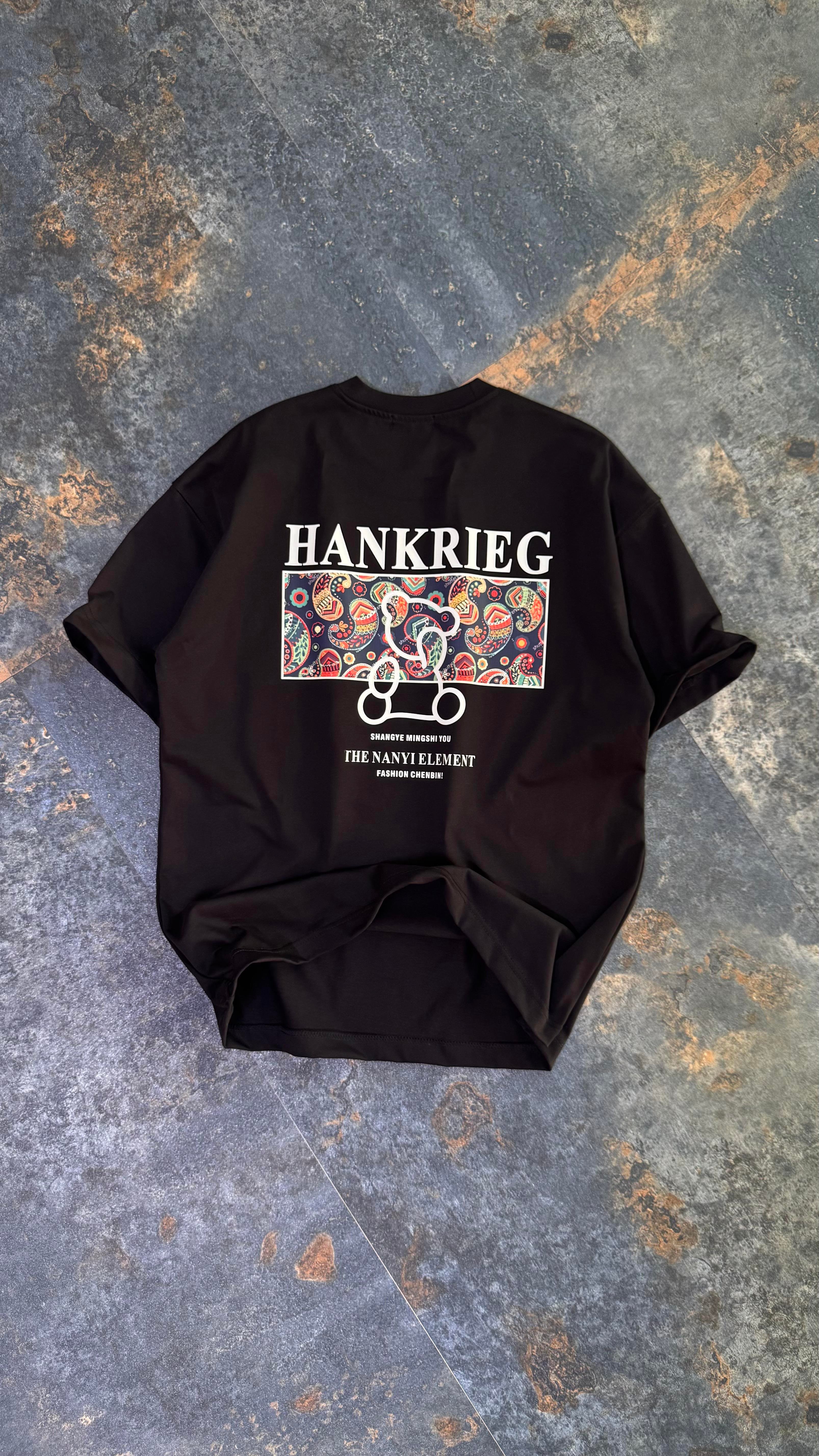 Hankrieg Baskılı Beyaz Oversize T-Shirt