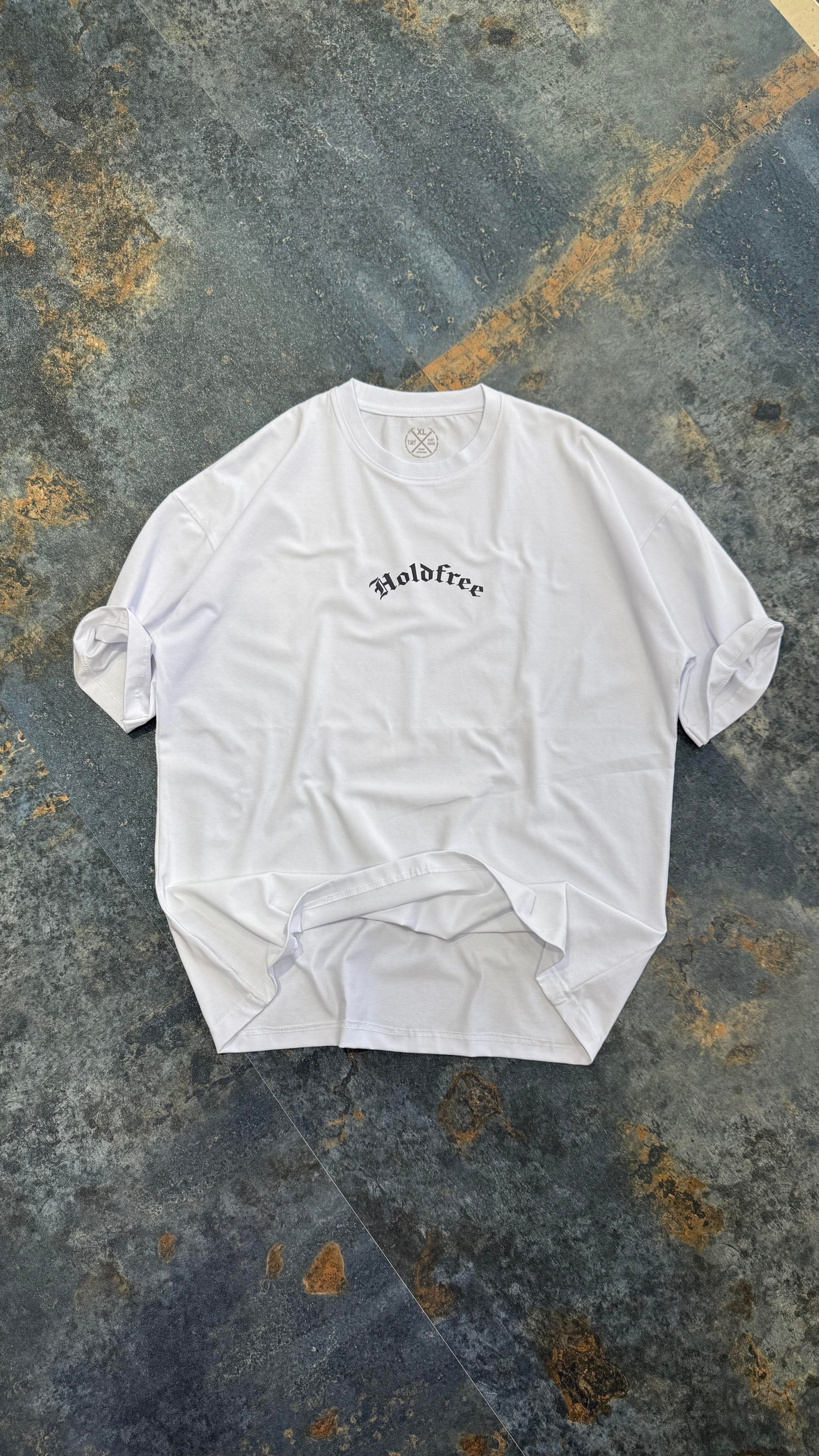 HoldFree Baskılı Siyah Oversize T-Shirt