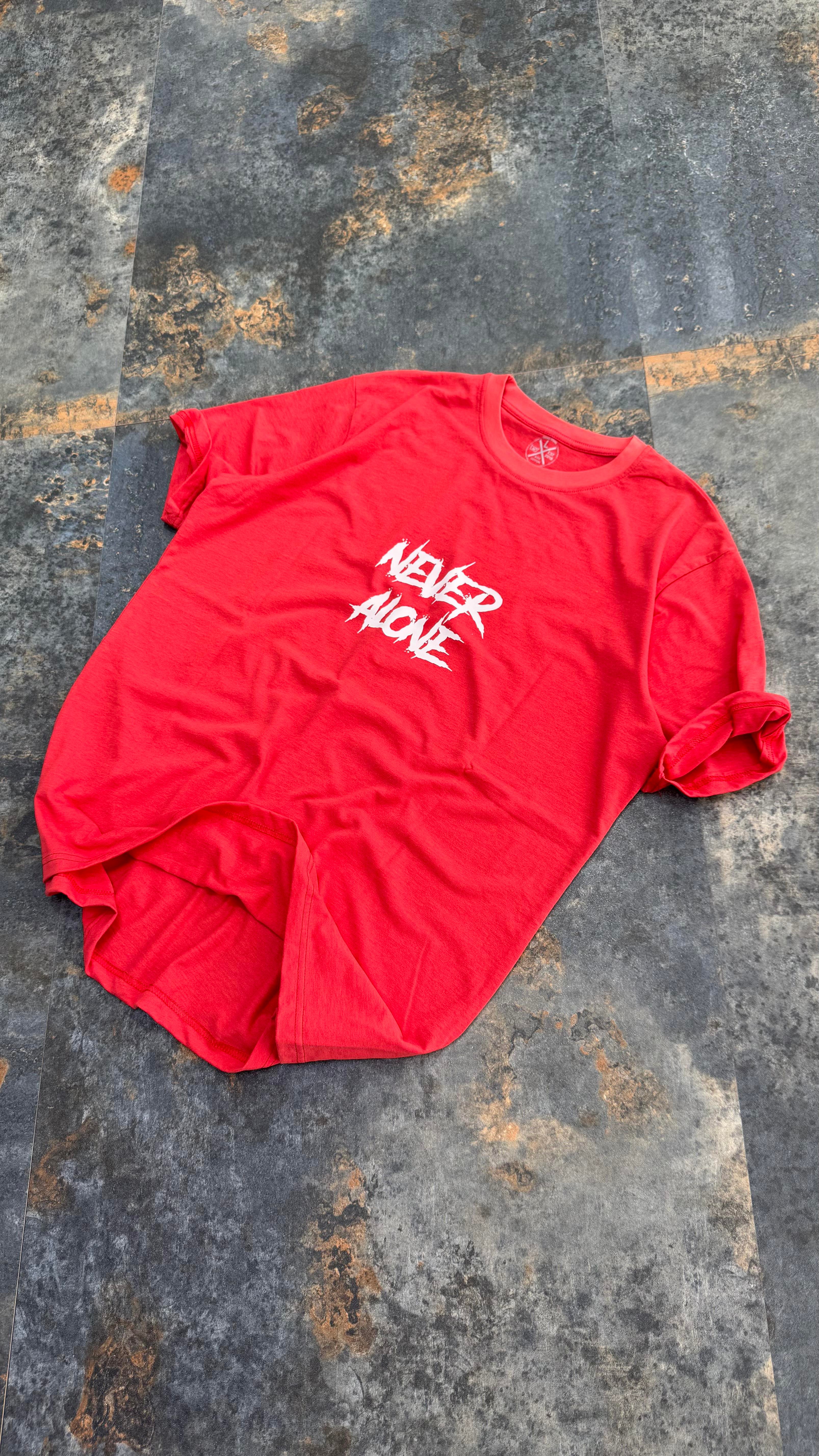 Never Alone Beyaz Oversize T-Shirt