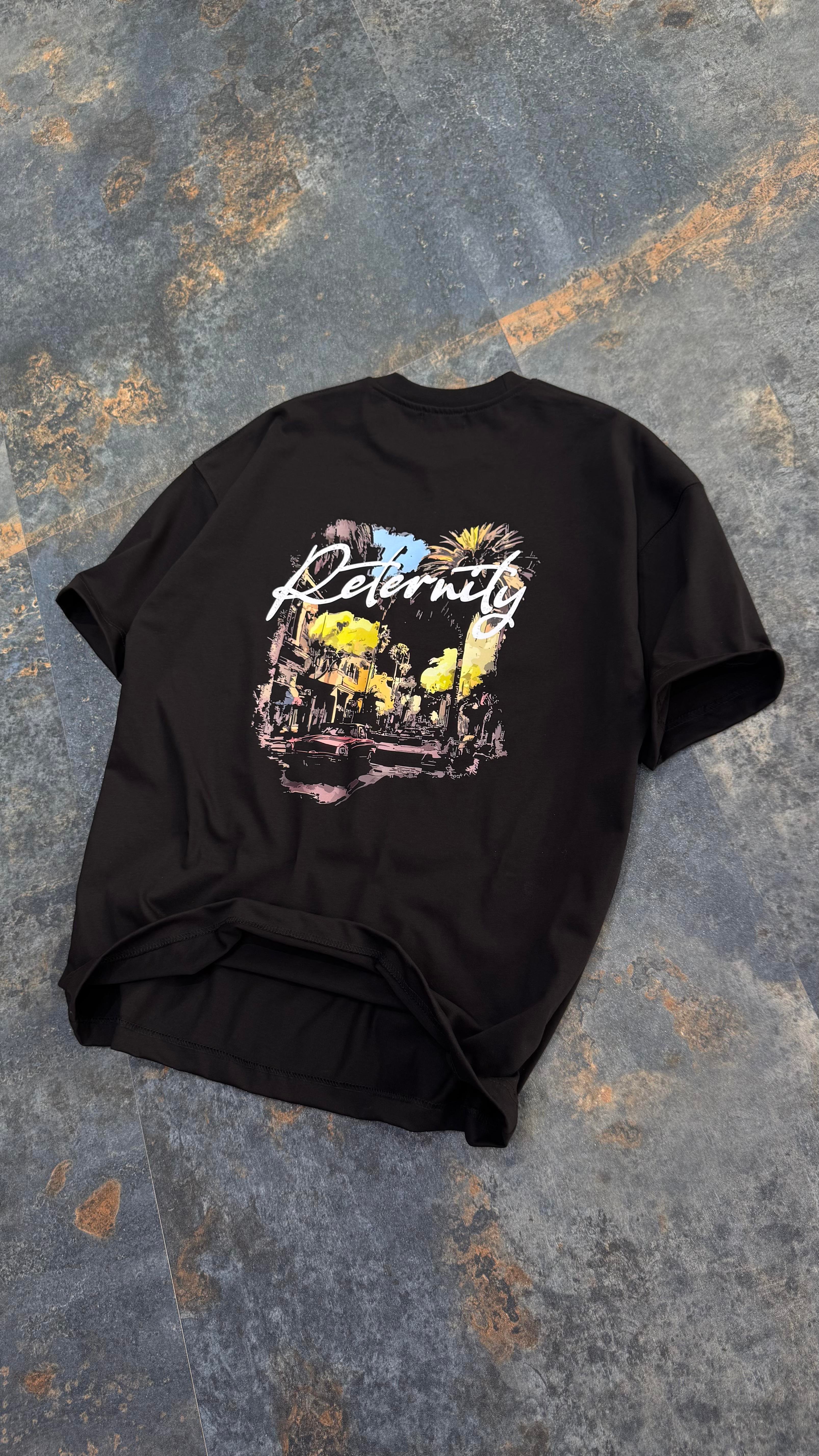 Reternity Baskılı Beyaz Oversize T-Shirt