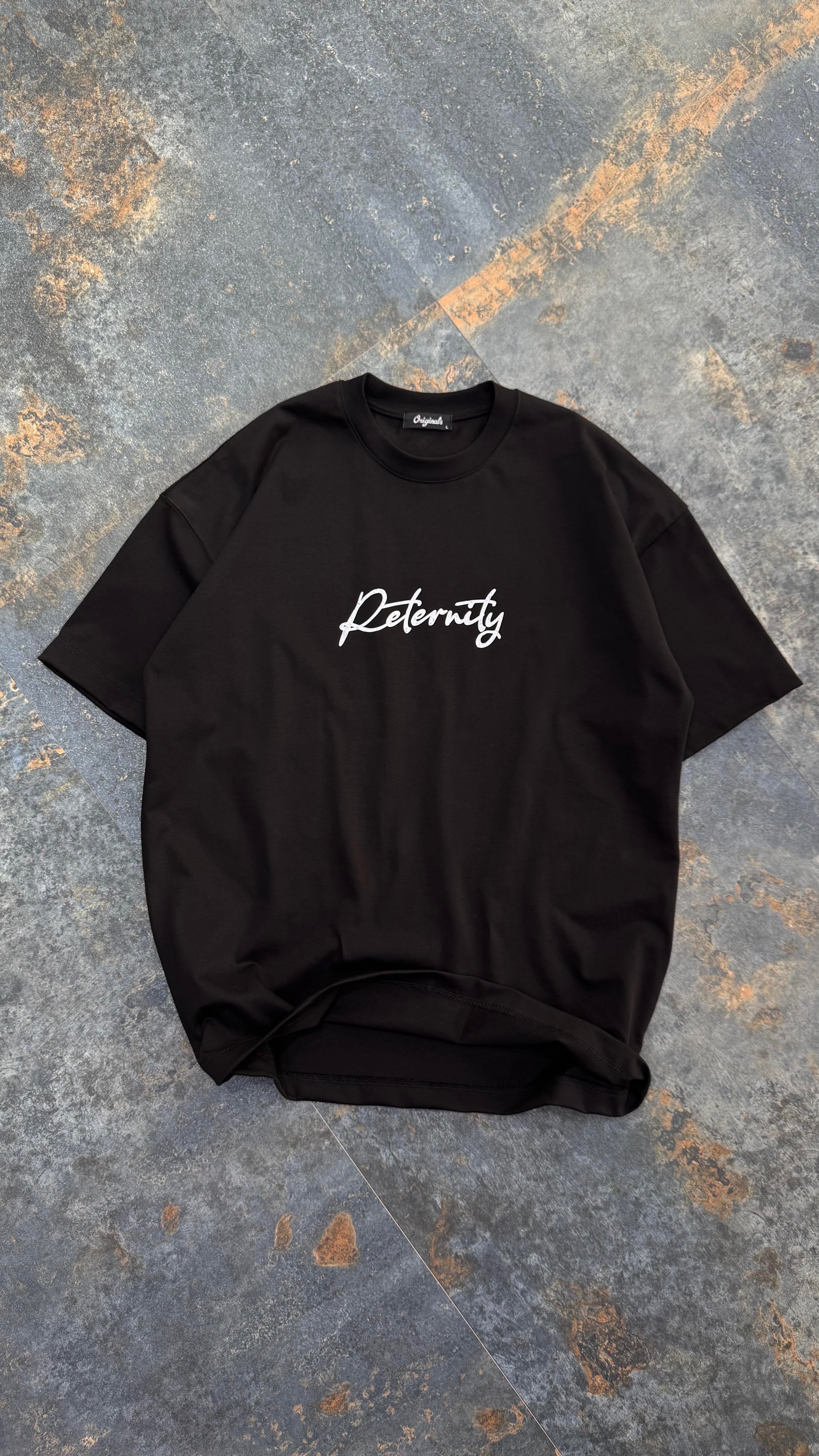 Reternity Baskılı Beyaz Oversize T-Shirt