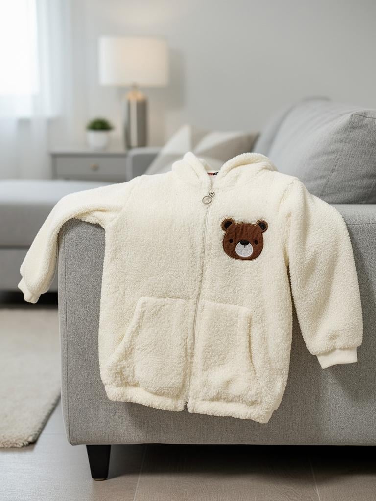 Ayıcıklı Pelüş Ceket