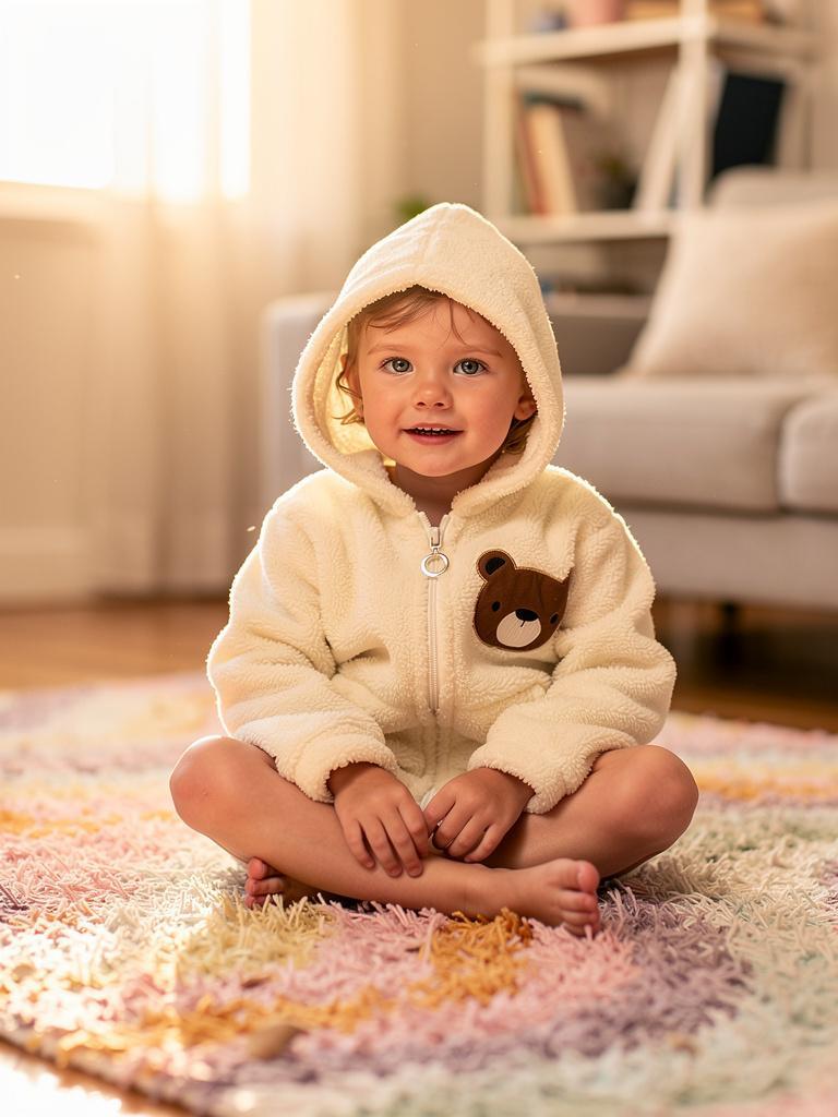 Ayıcıklı Pelüş Ceket