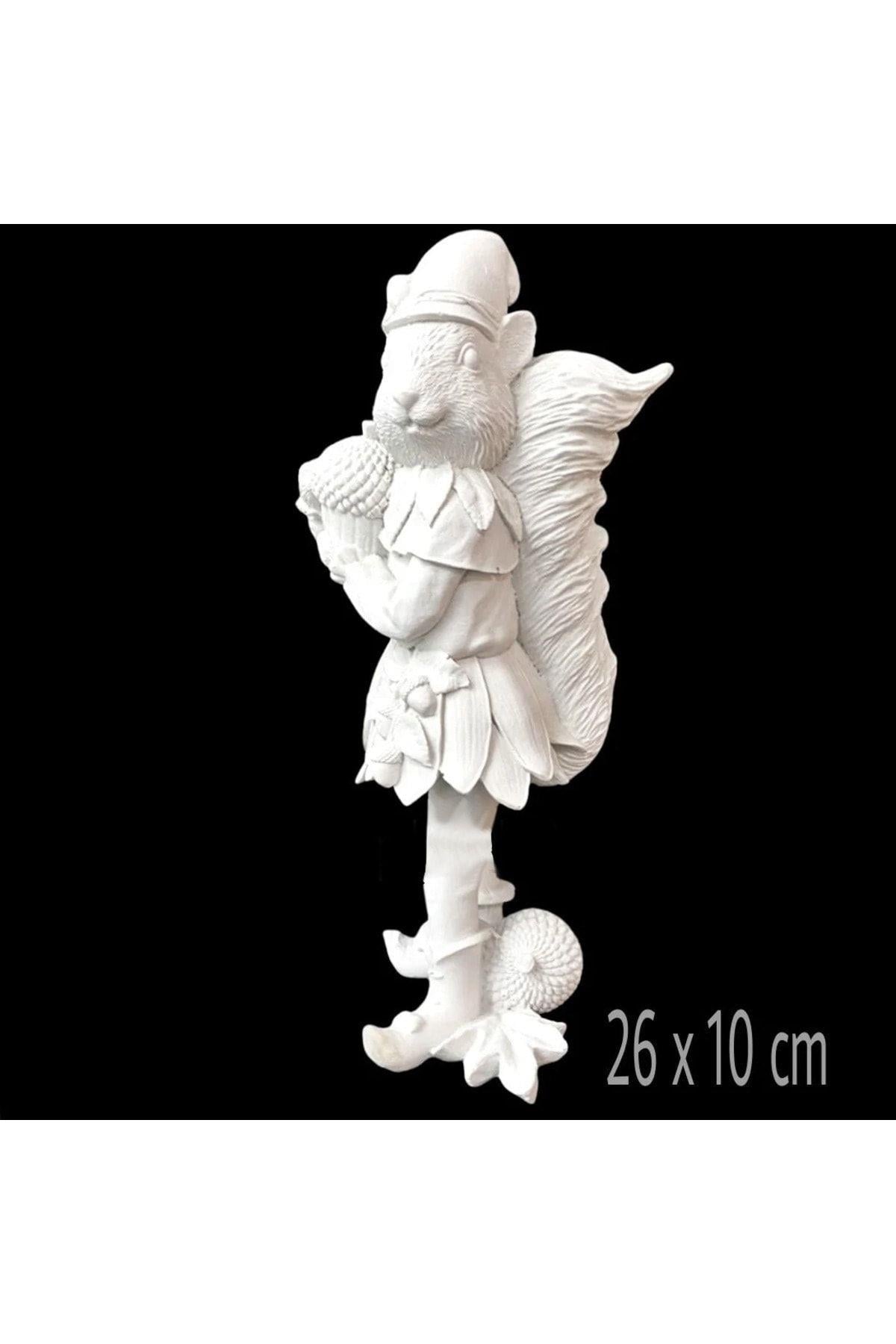 Büyük Polyester Sincap Figür