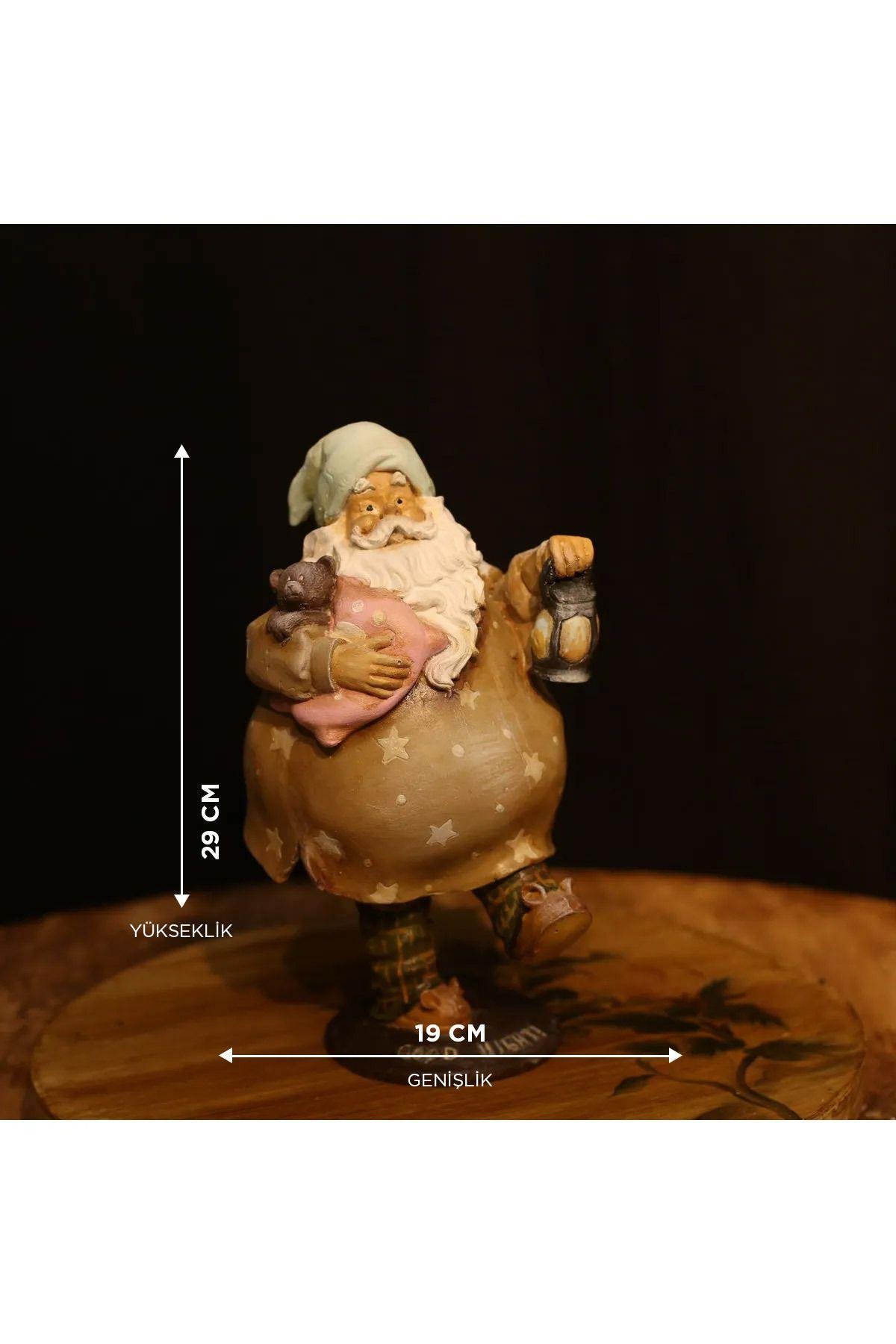 Gece Yıldızları Temalı Şirin Noel Baba Figürü