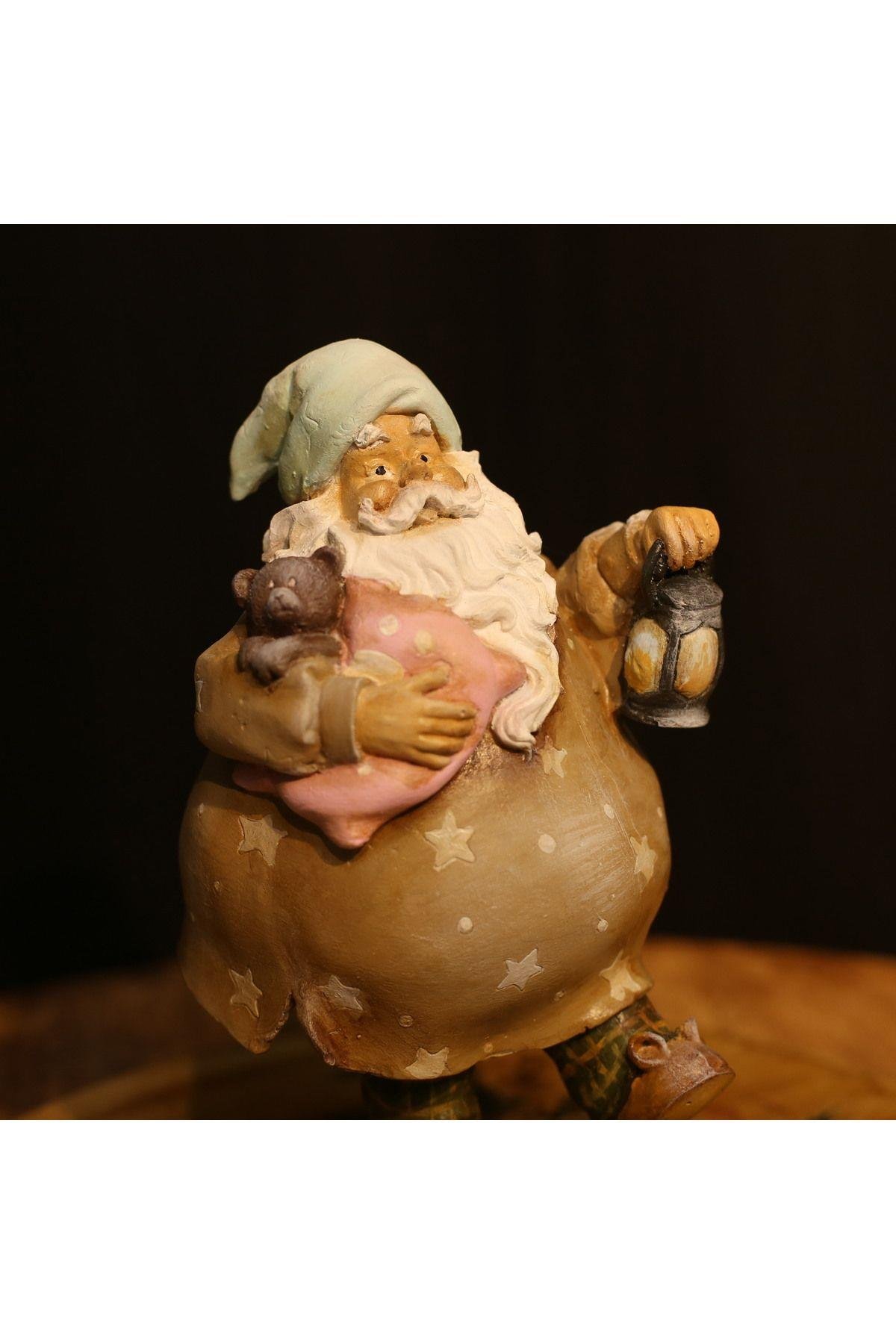 Gece Yıldızları Temalı Şirin Noel Baba Figürü