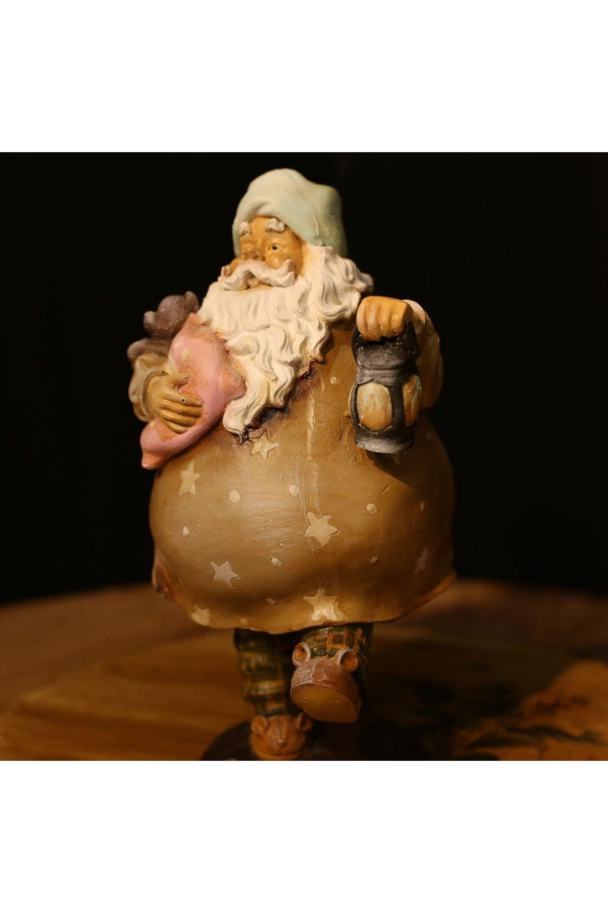 Gece Yıldızları Temalı Şirin Noel Baba Figürü