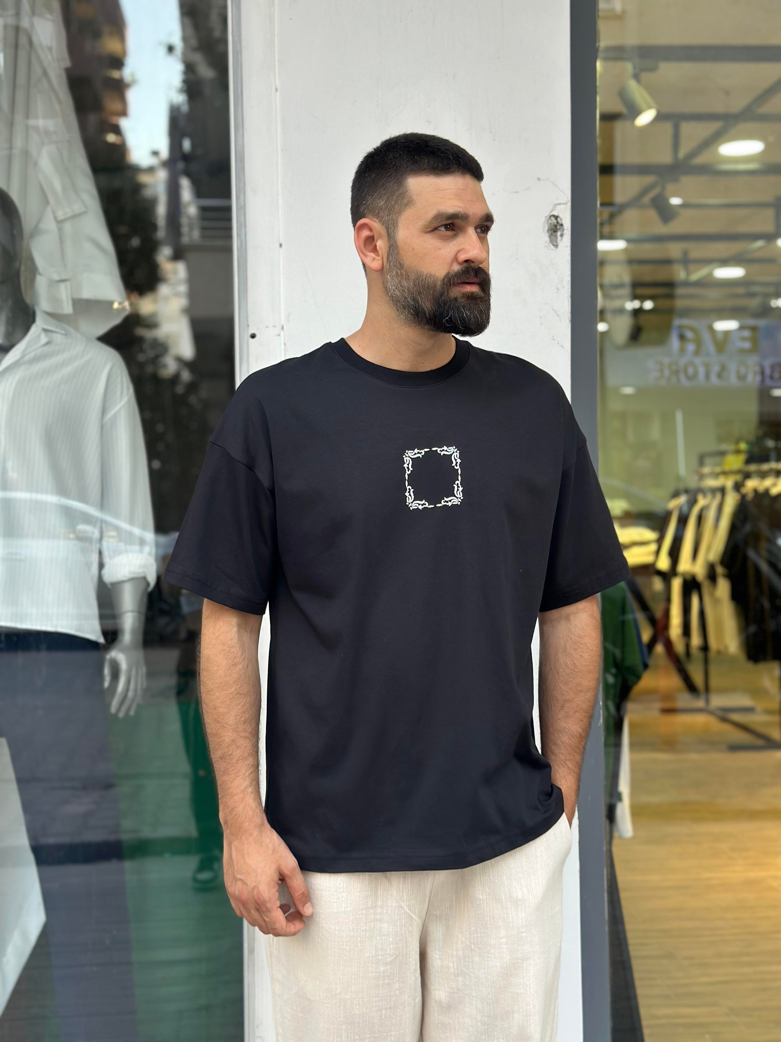 Oversize baskılı t-shirt