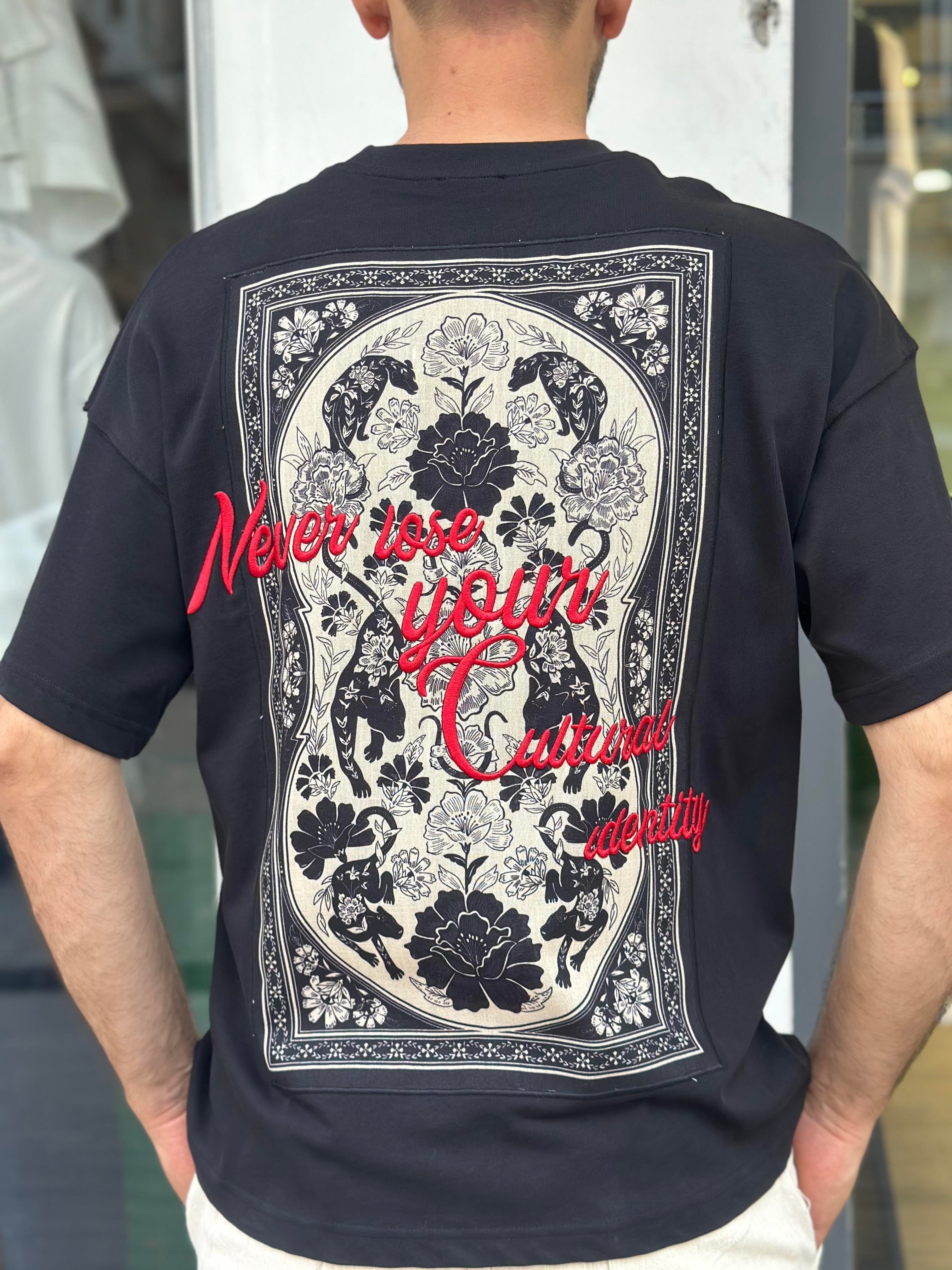 Oversize baskılı t-shirt