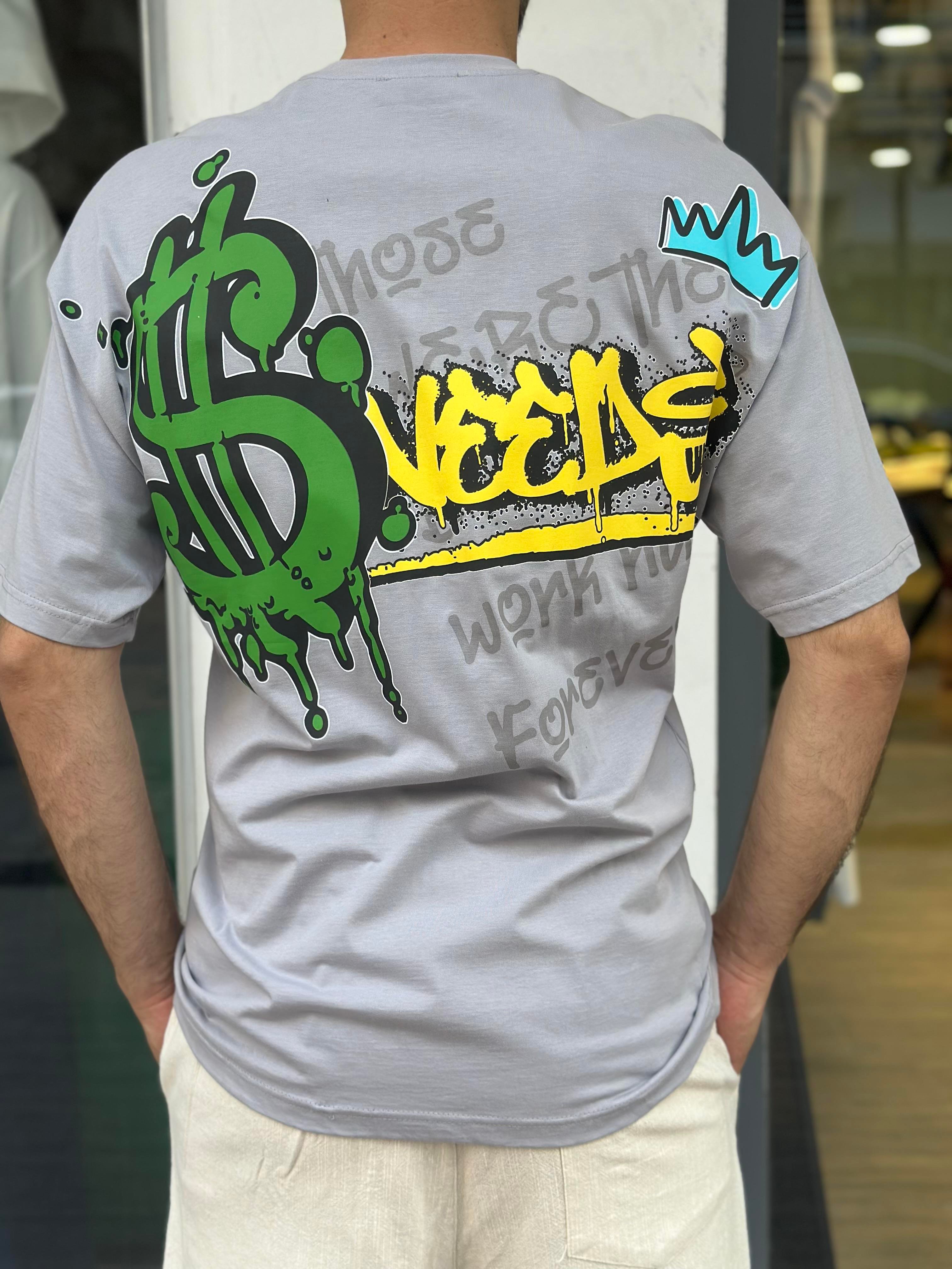 Oversize baskılı t-shirt