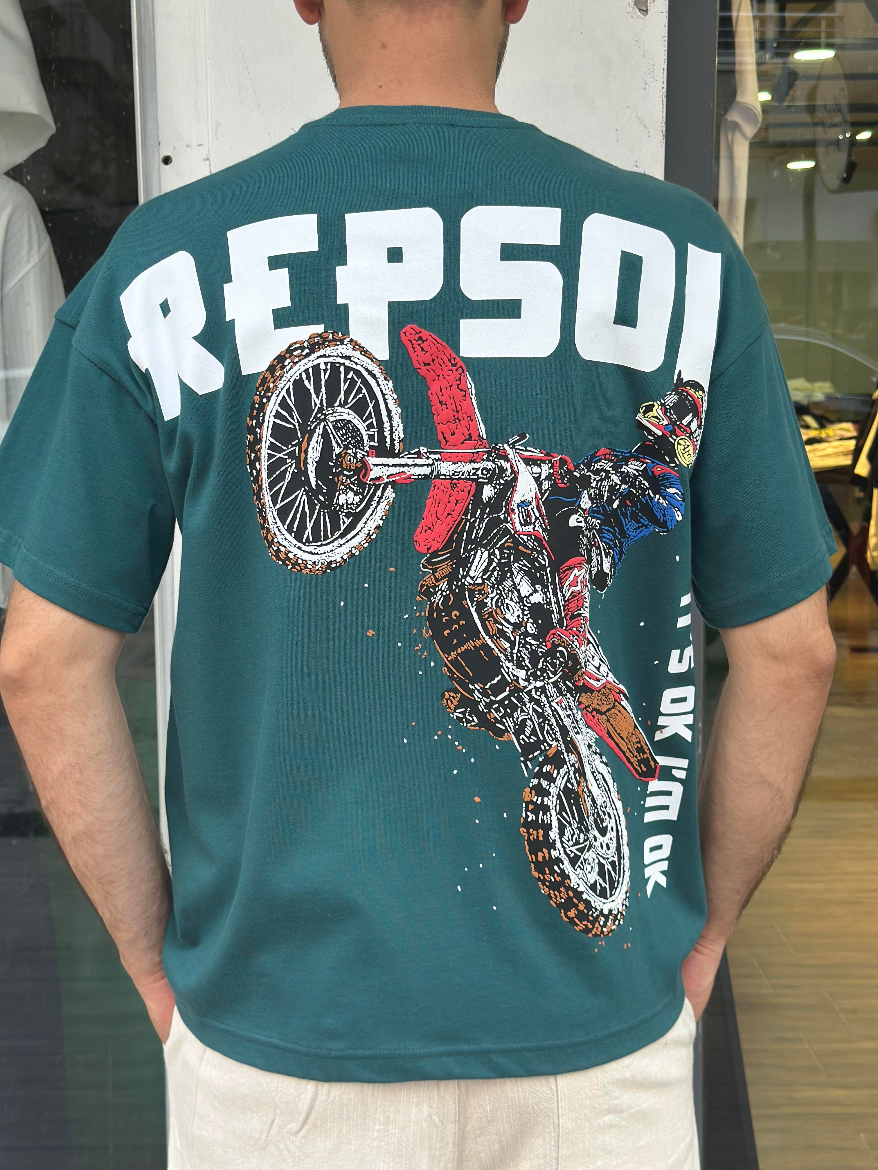 Oversize baskılı t-shirt