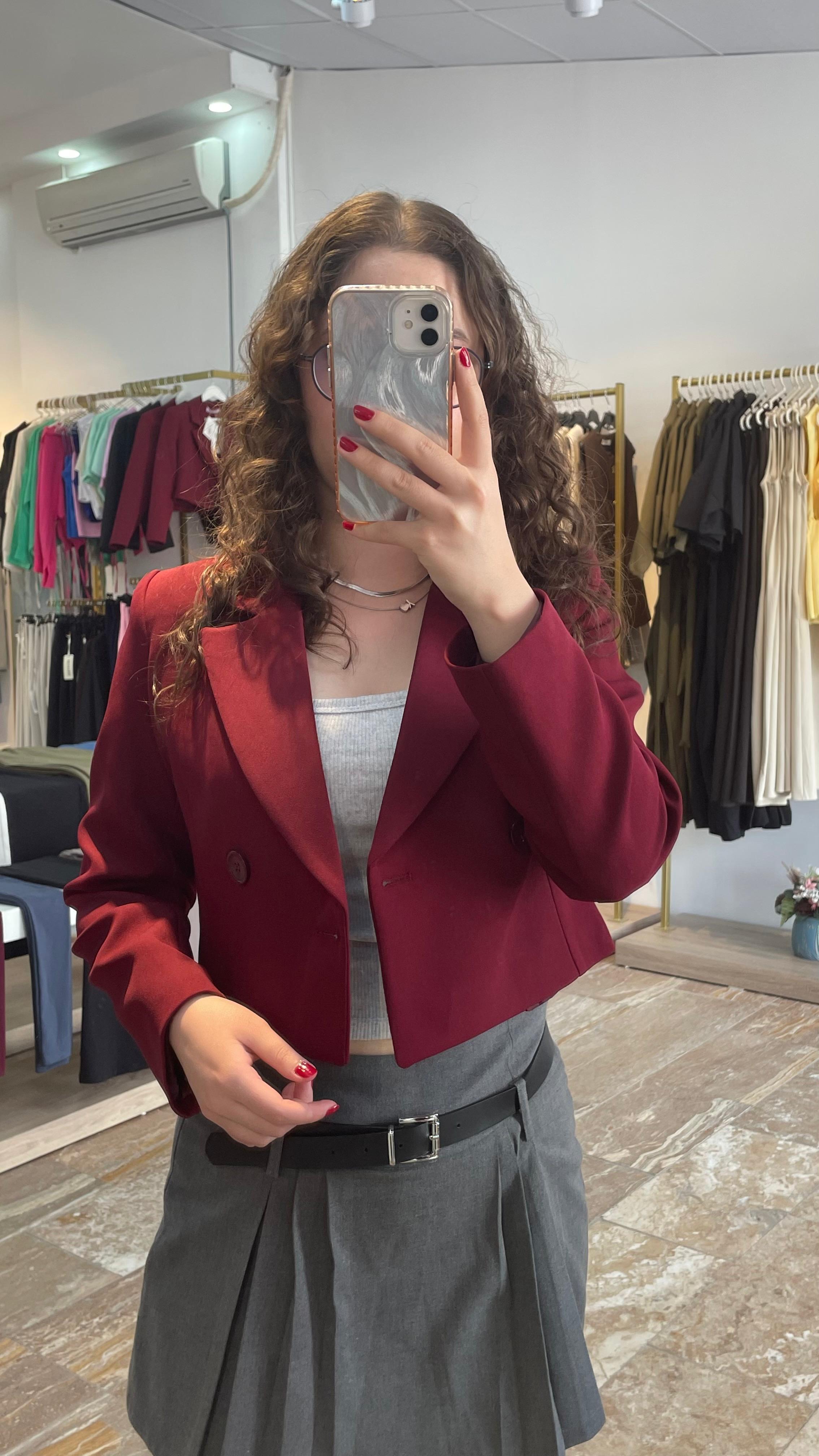 Kısa Blazer Ceket