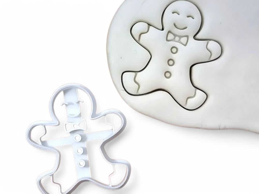Gingerbread Noel Yılbaşı 2 Parça Kurabiye Kalıbı Kesici 15