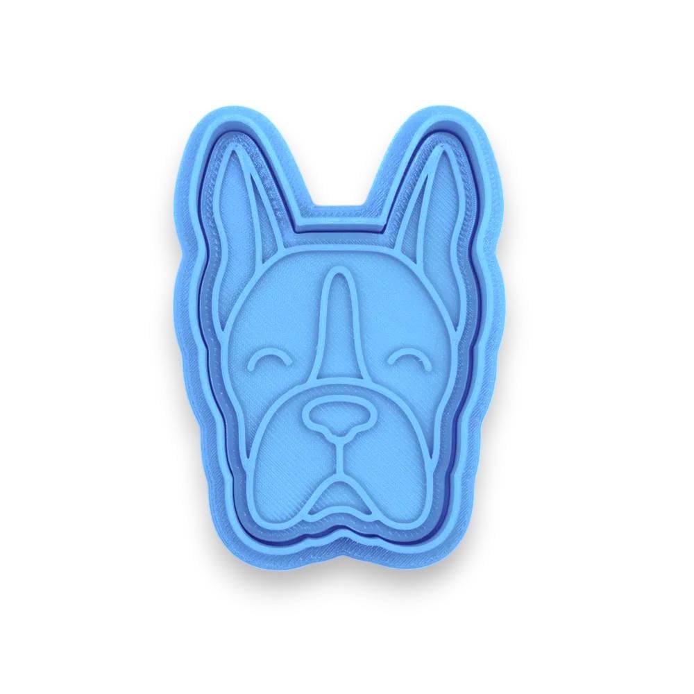 Köpek - Boksör başlı kurabiye kalıbı / damga kesici
