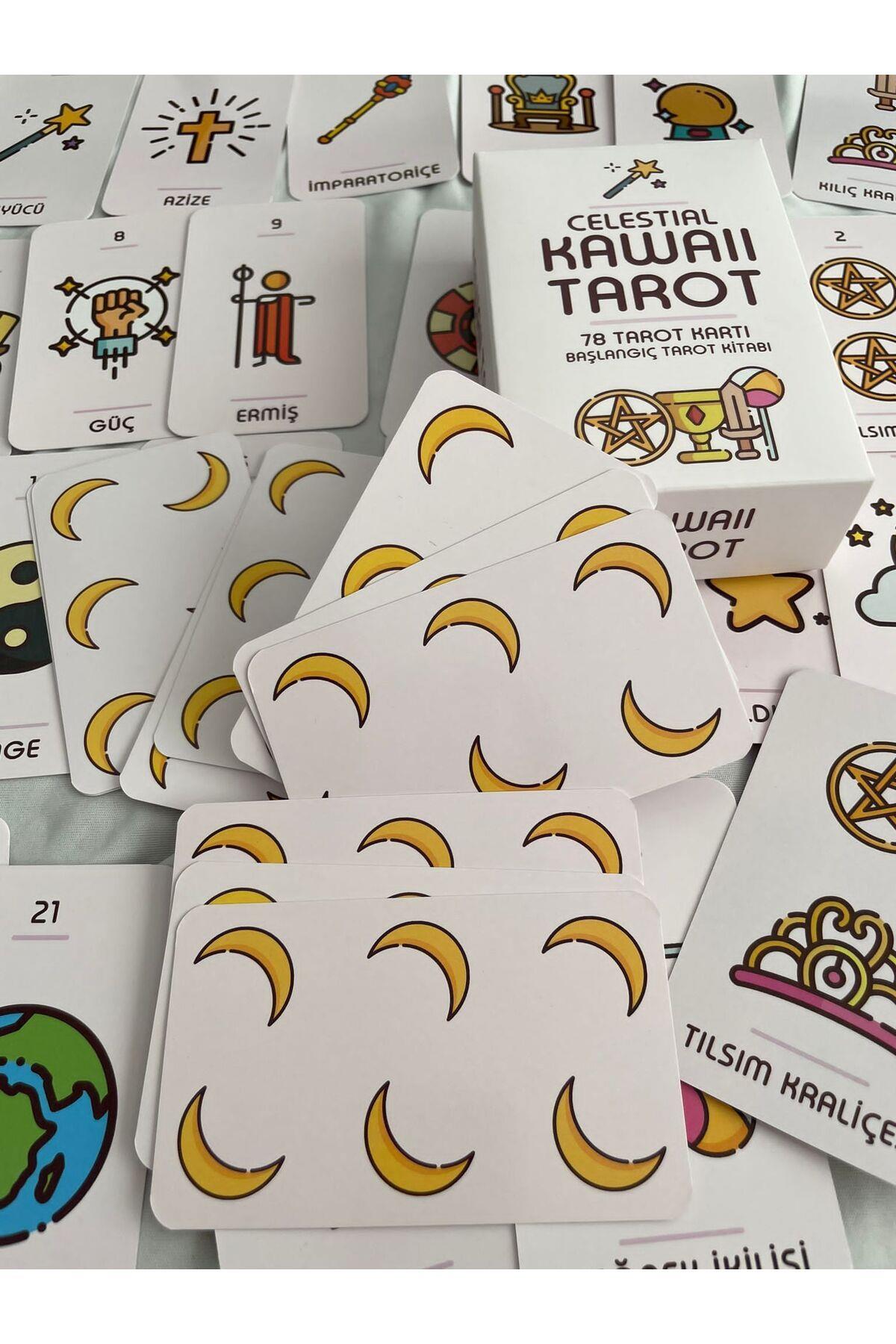 Celestial Kawaii Tarot Kartları ve Başlangıç Tarot Kitabı