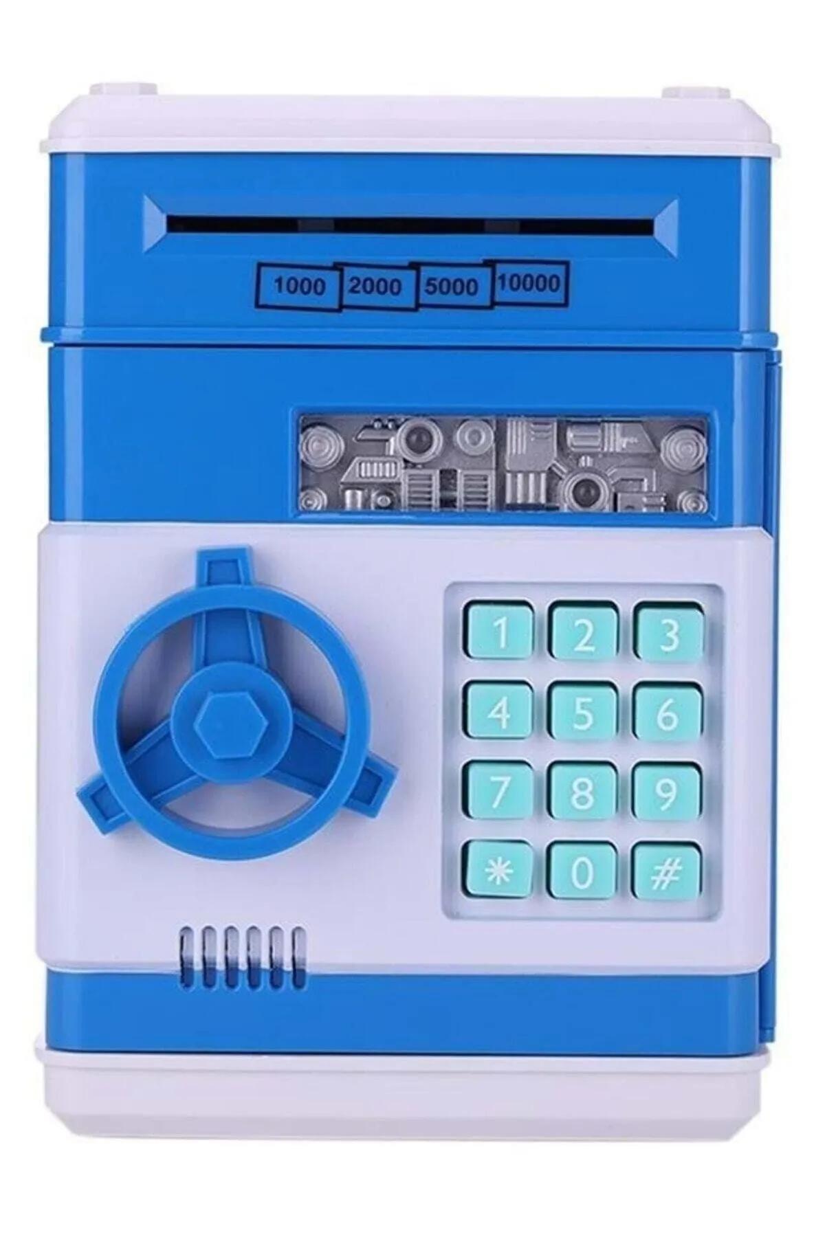 Elektronik Işıklı Sesli Şifreli Kasa Otomatik Kağıt Para Alan Kasa Atm Şifreli Pilli Kumbara