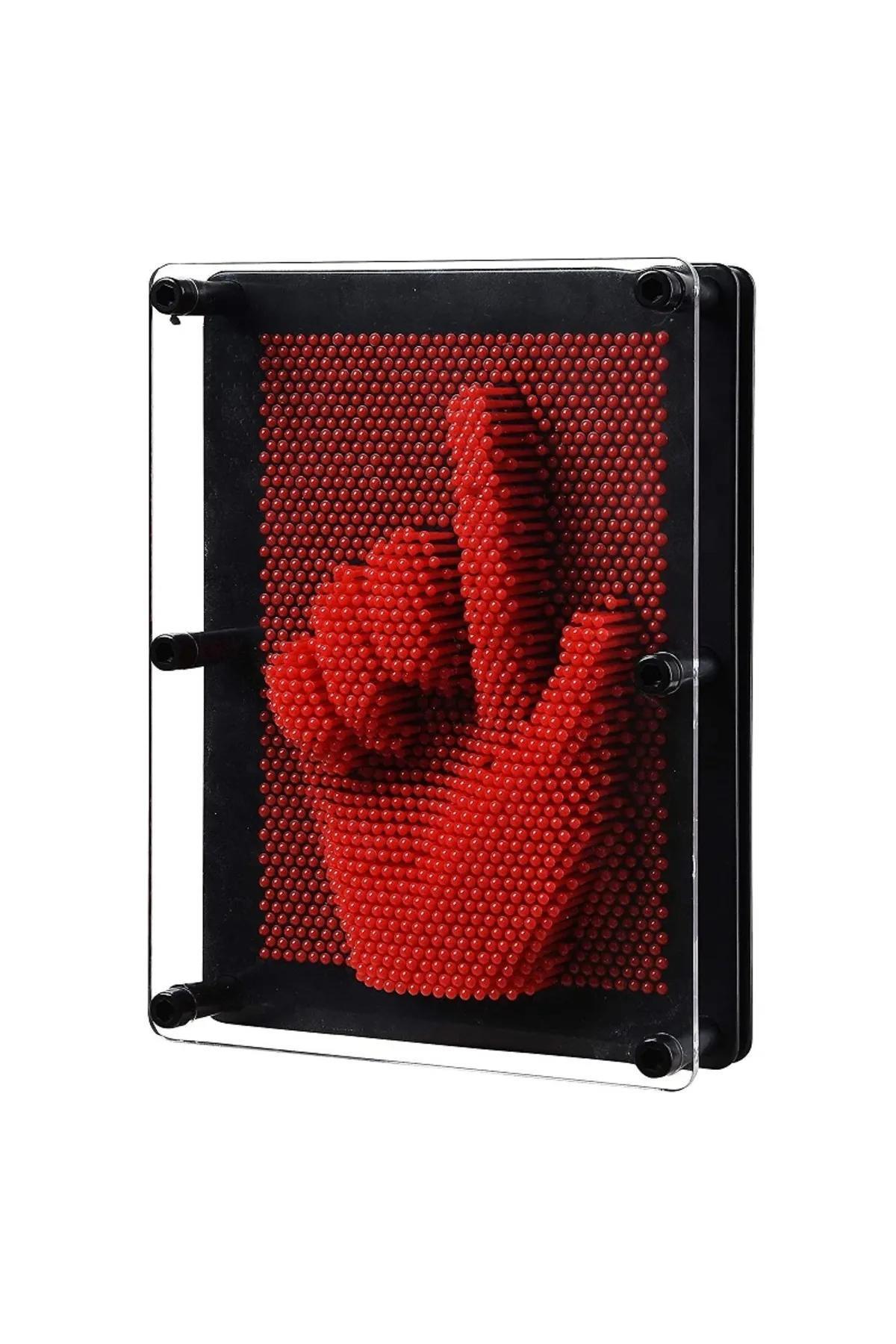 Klon El Modeli 3d Heykel Çerçeve Oyuncak Sihirli iğneli Eğitici Hayal Geliştirici Pinart 20*15cm