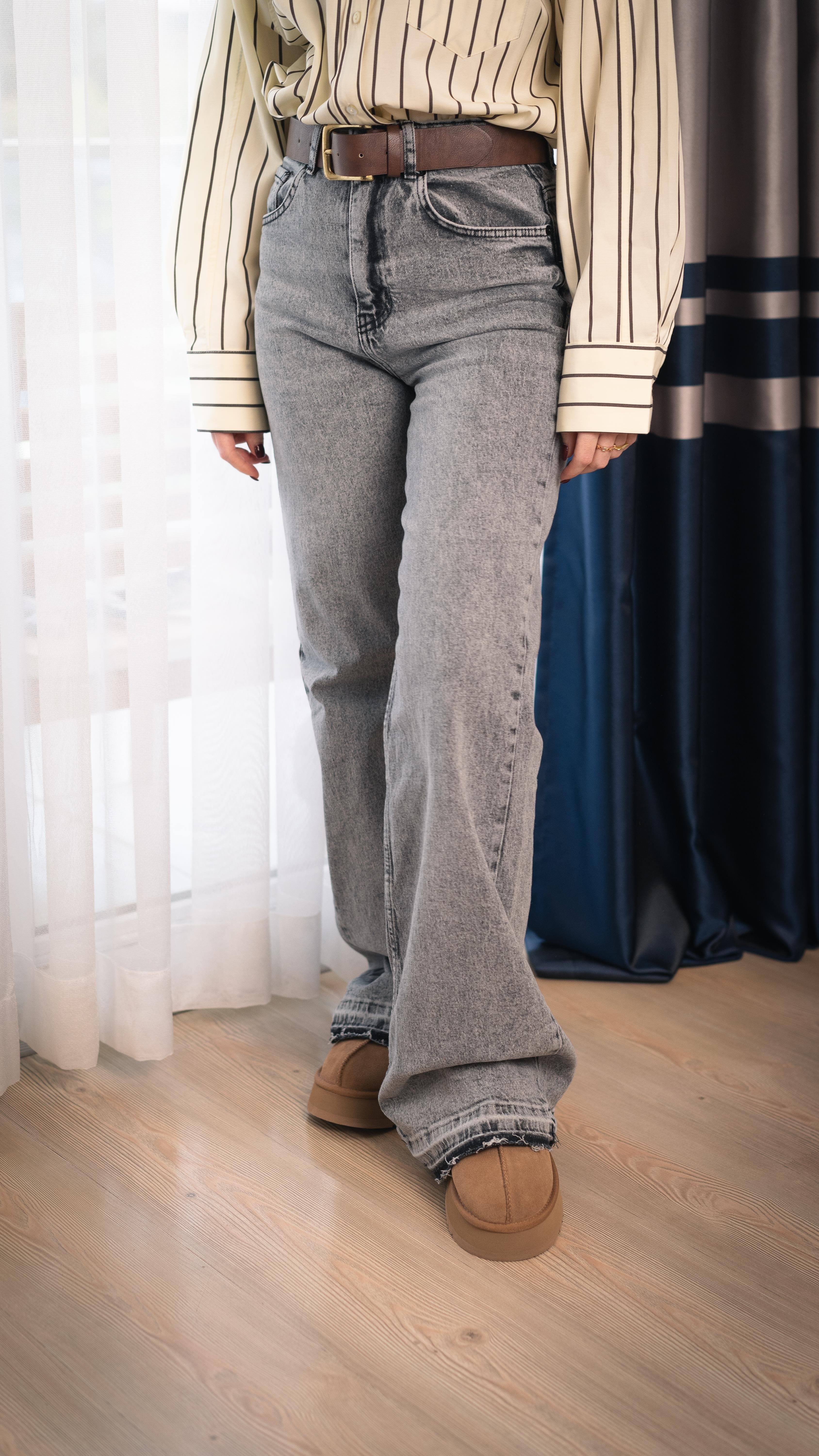 Füme Wide Leg Pantolon