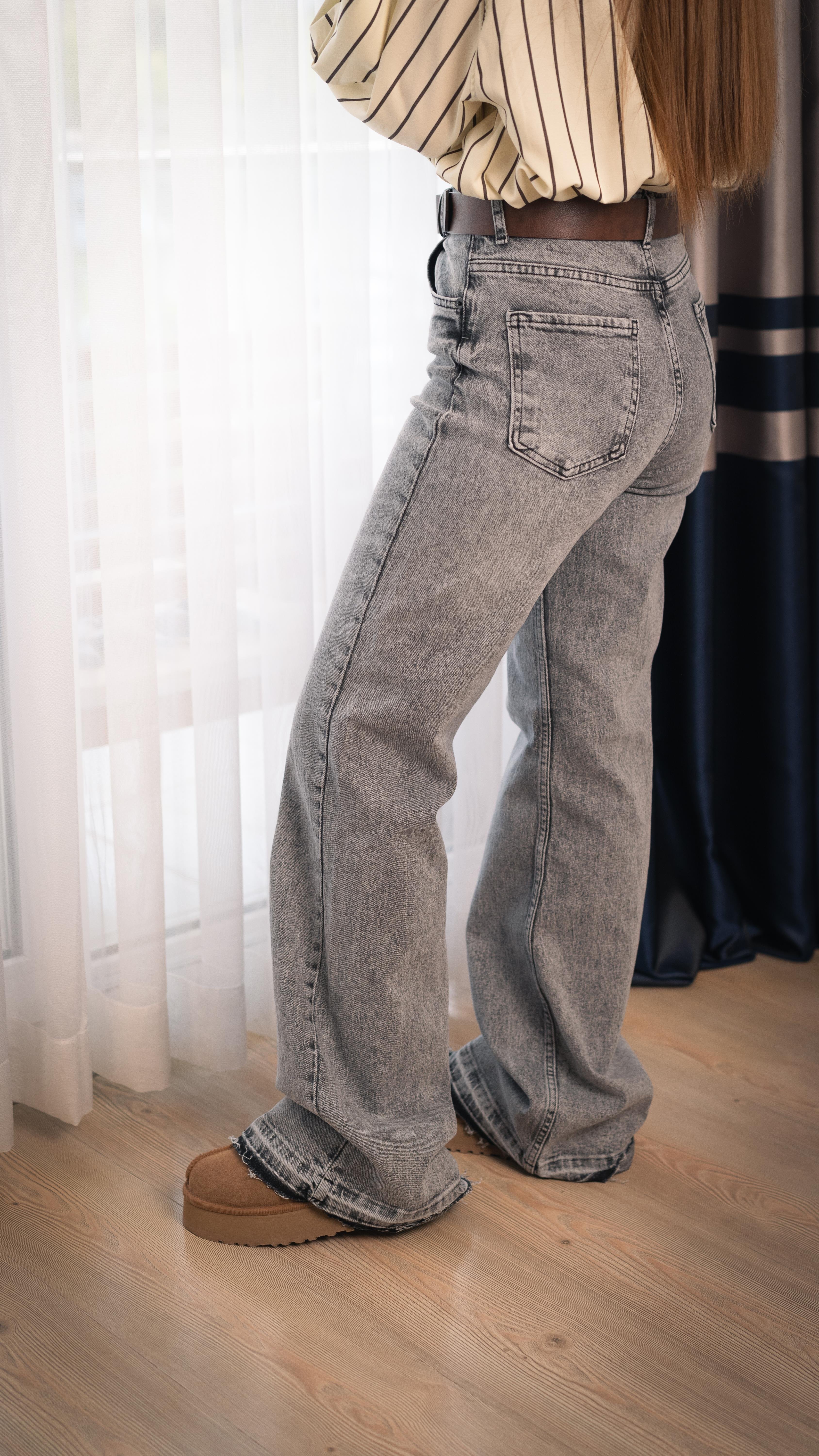 Füme Wide Leg Pantolon