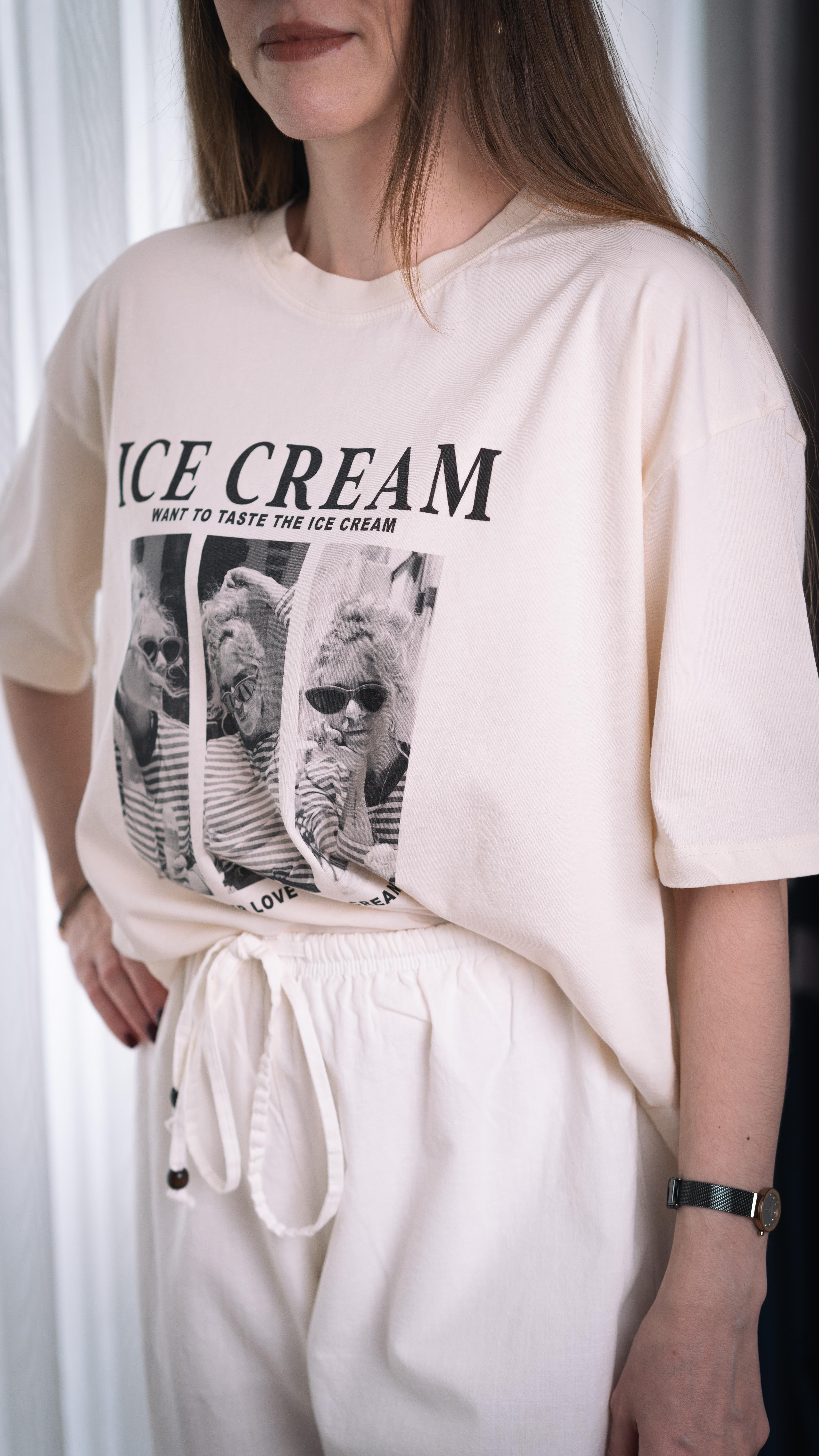 Retro Ekru Tshrt