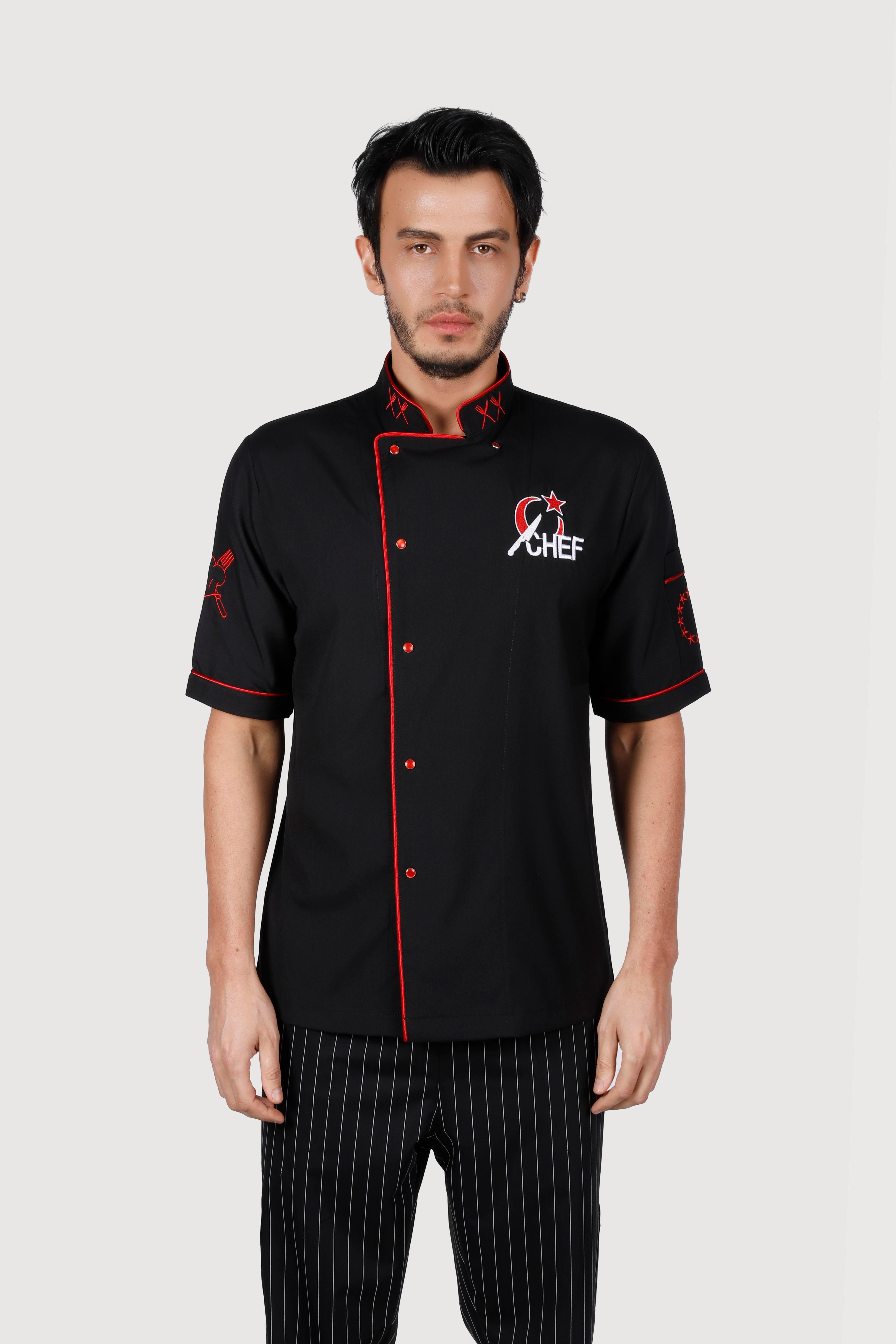 Ayyıldız Chef Soft Likra Kısakol Chef Ceket 