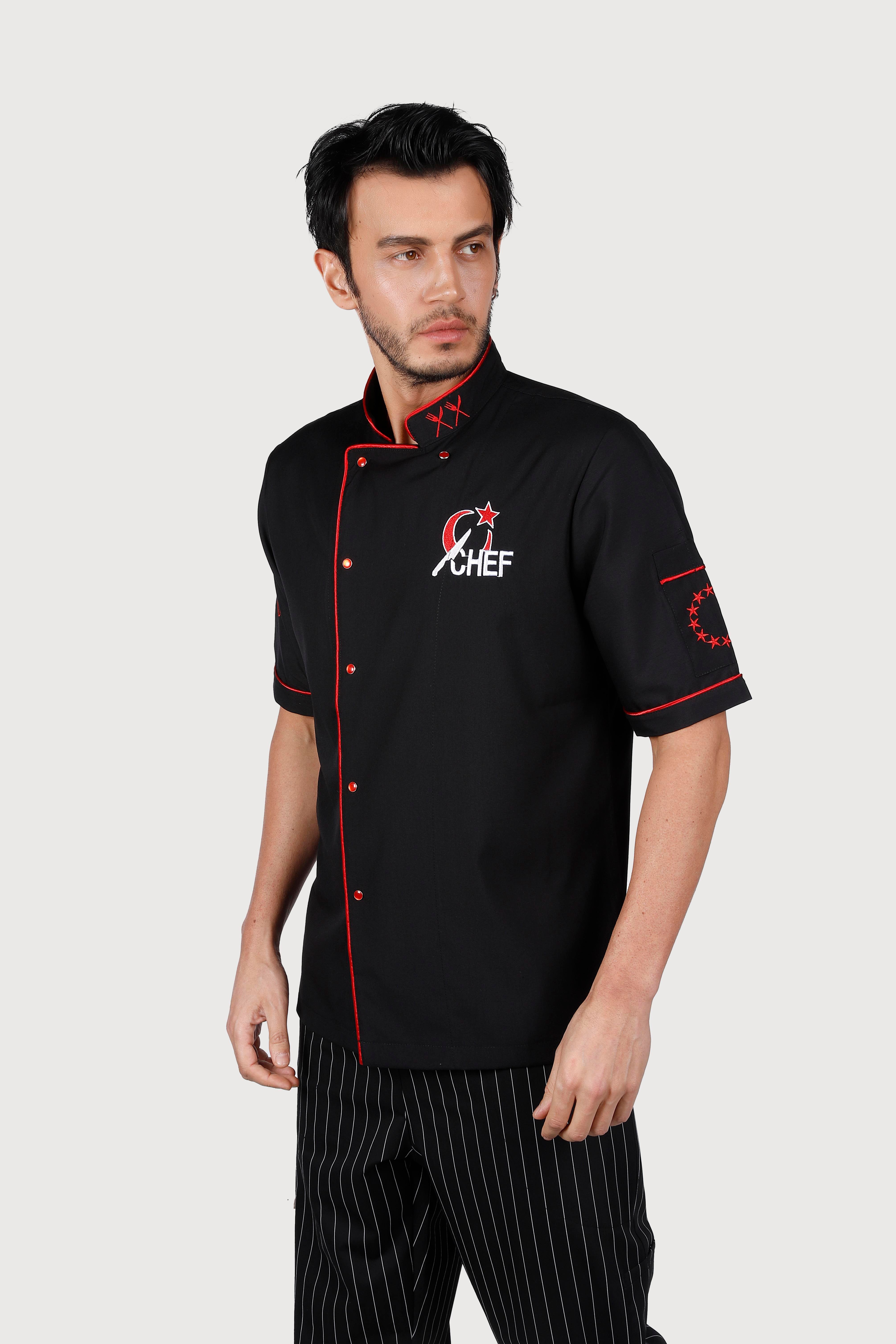 Ayyıldız Chef Soft Likra Kısakol Chef Ceket 