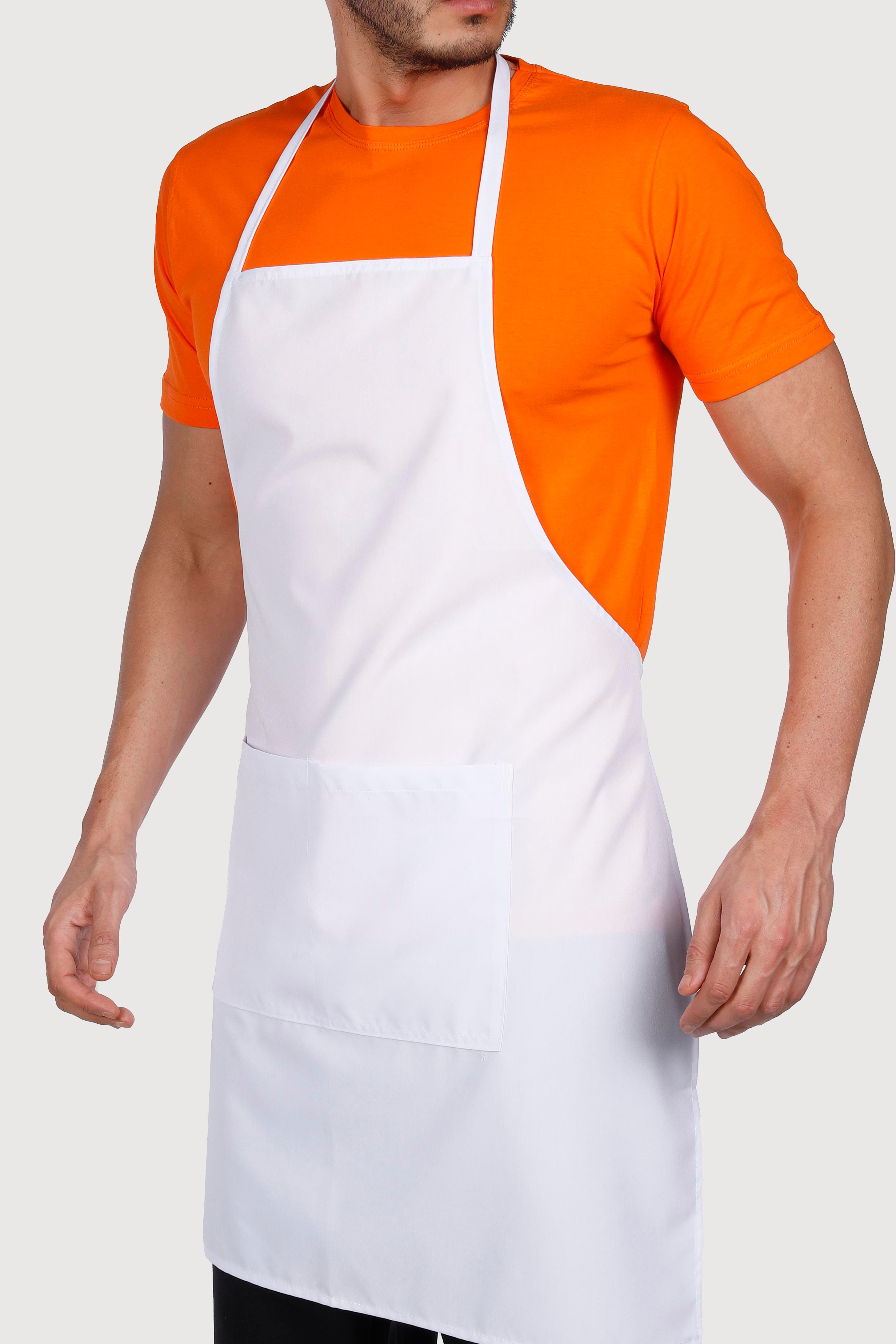 Düz Model Çift Cepli Önlük