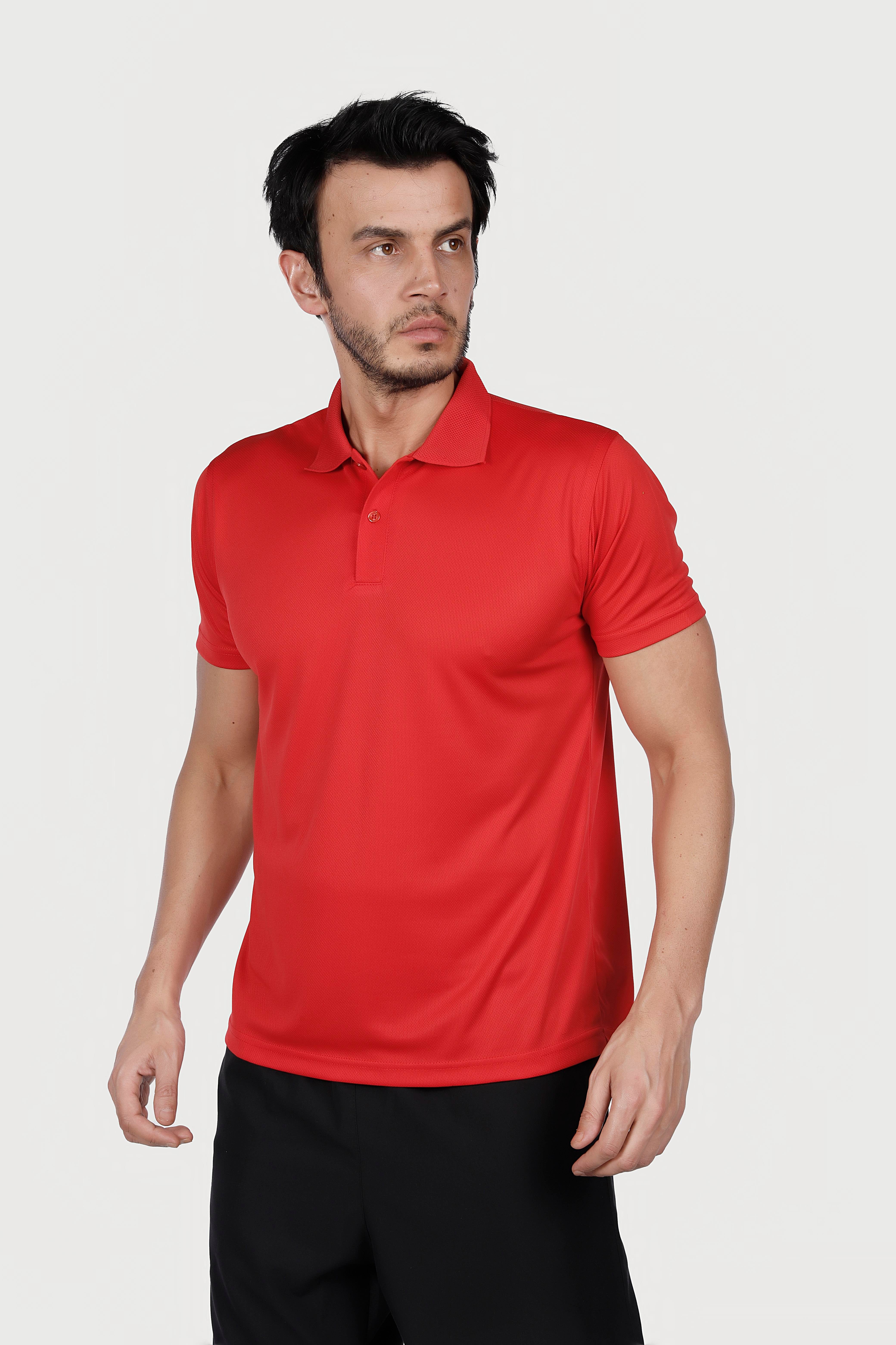 Kırmızı Polo Yaka Dry Touch