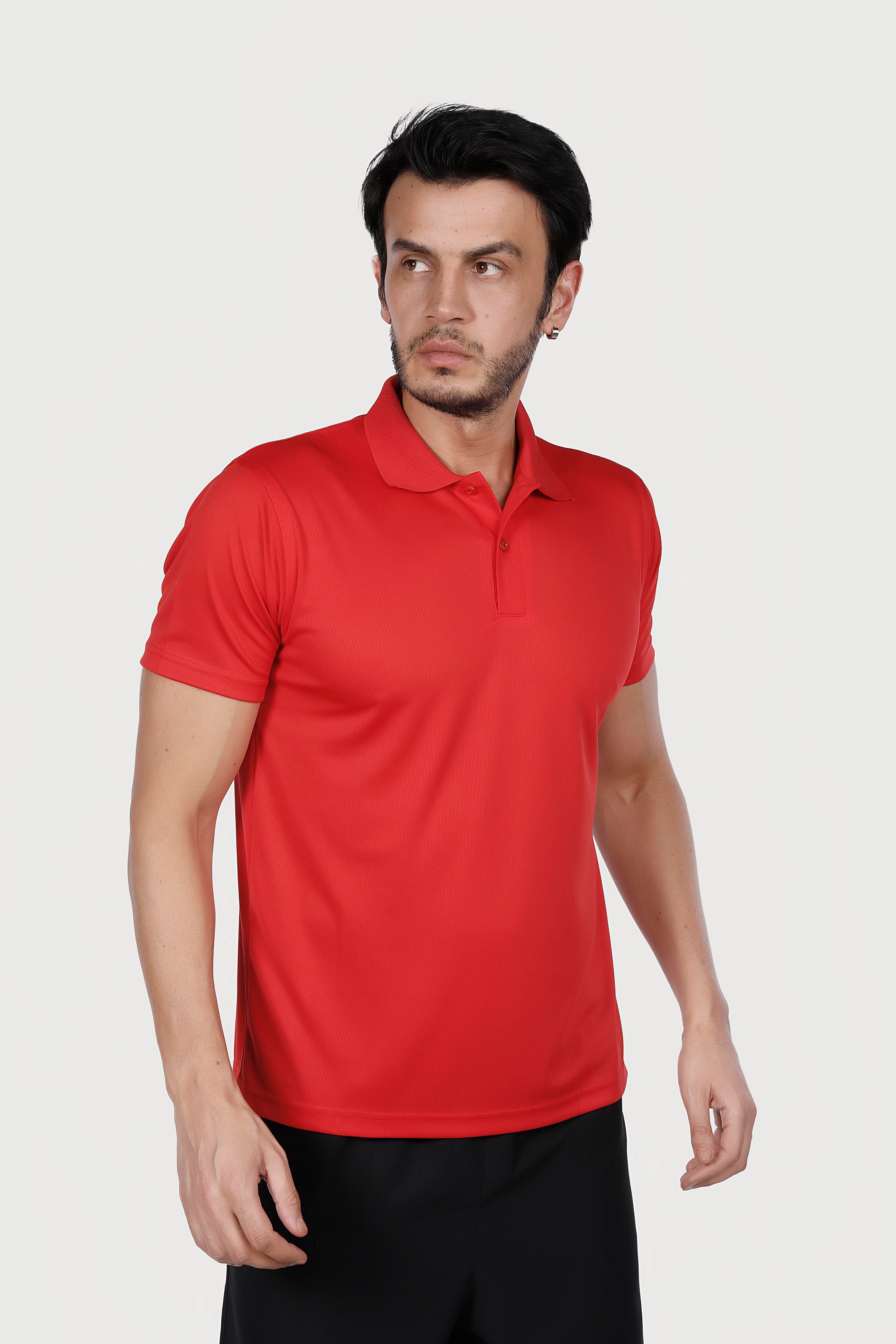 Kırmızı Polo Yaka Dry Touch