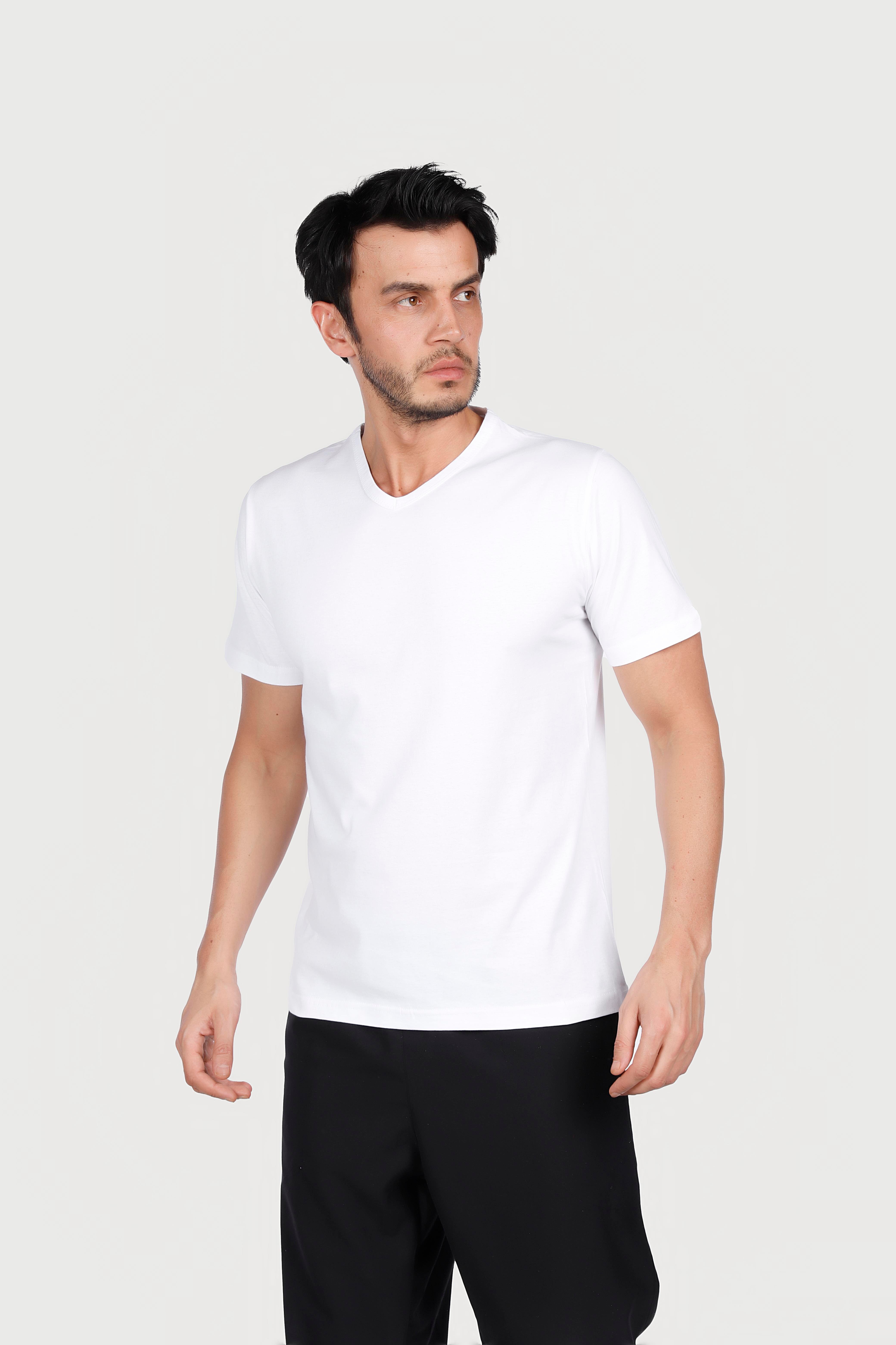 Penye V Yaka T-Shirt
