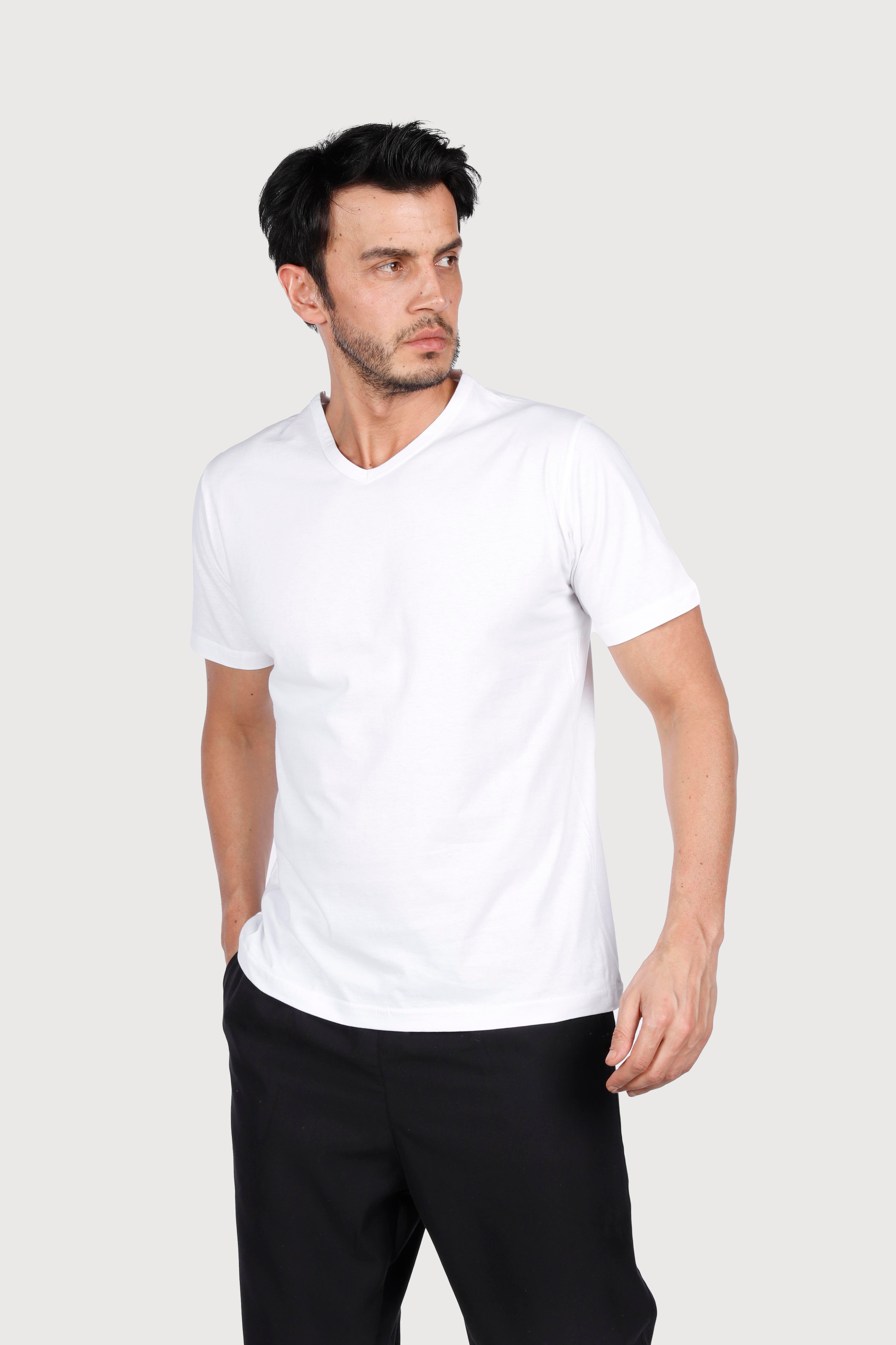 Penye V Yaka T-Shirt