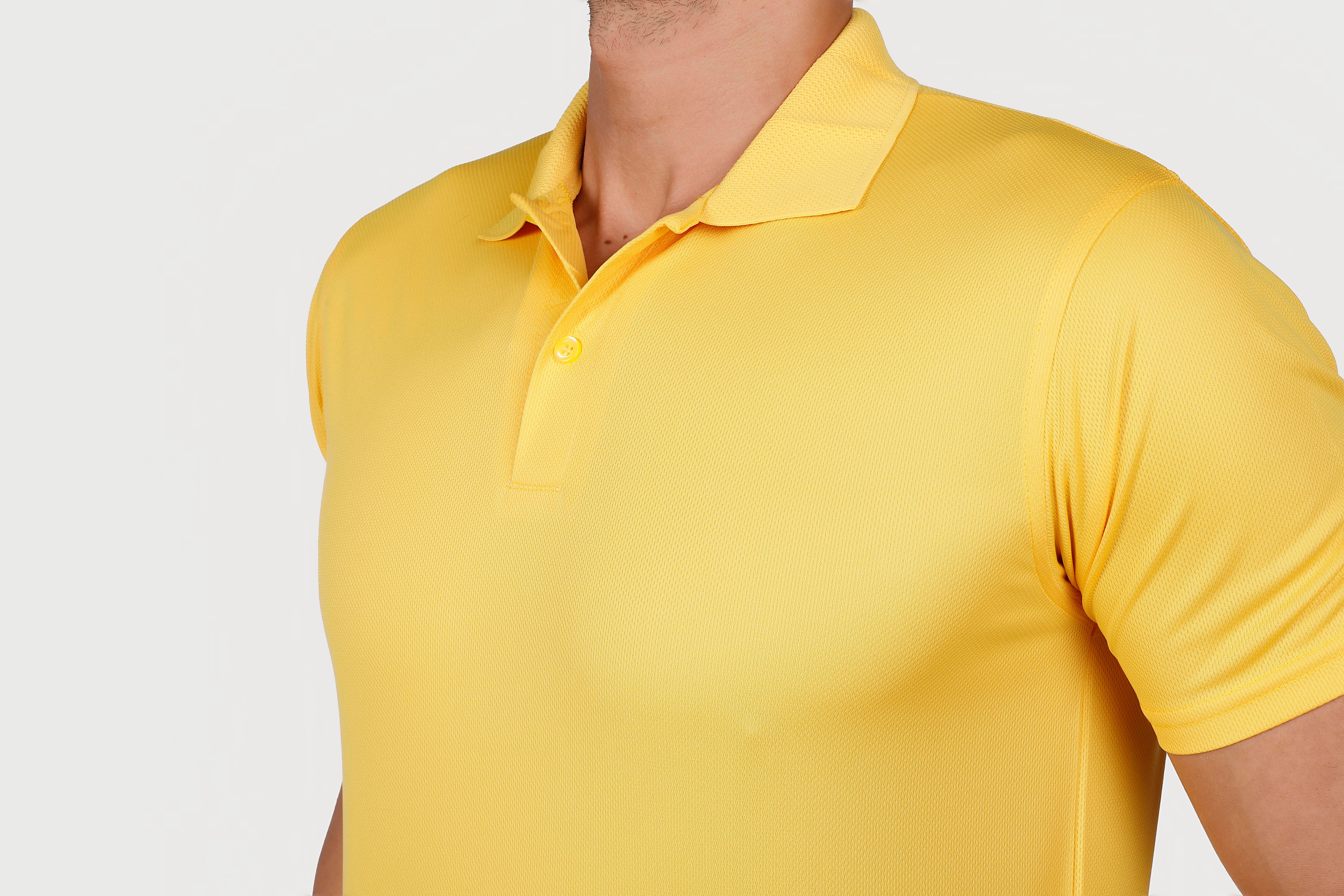 Sarı Polo Yaka Dry Touch