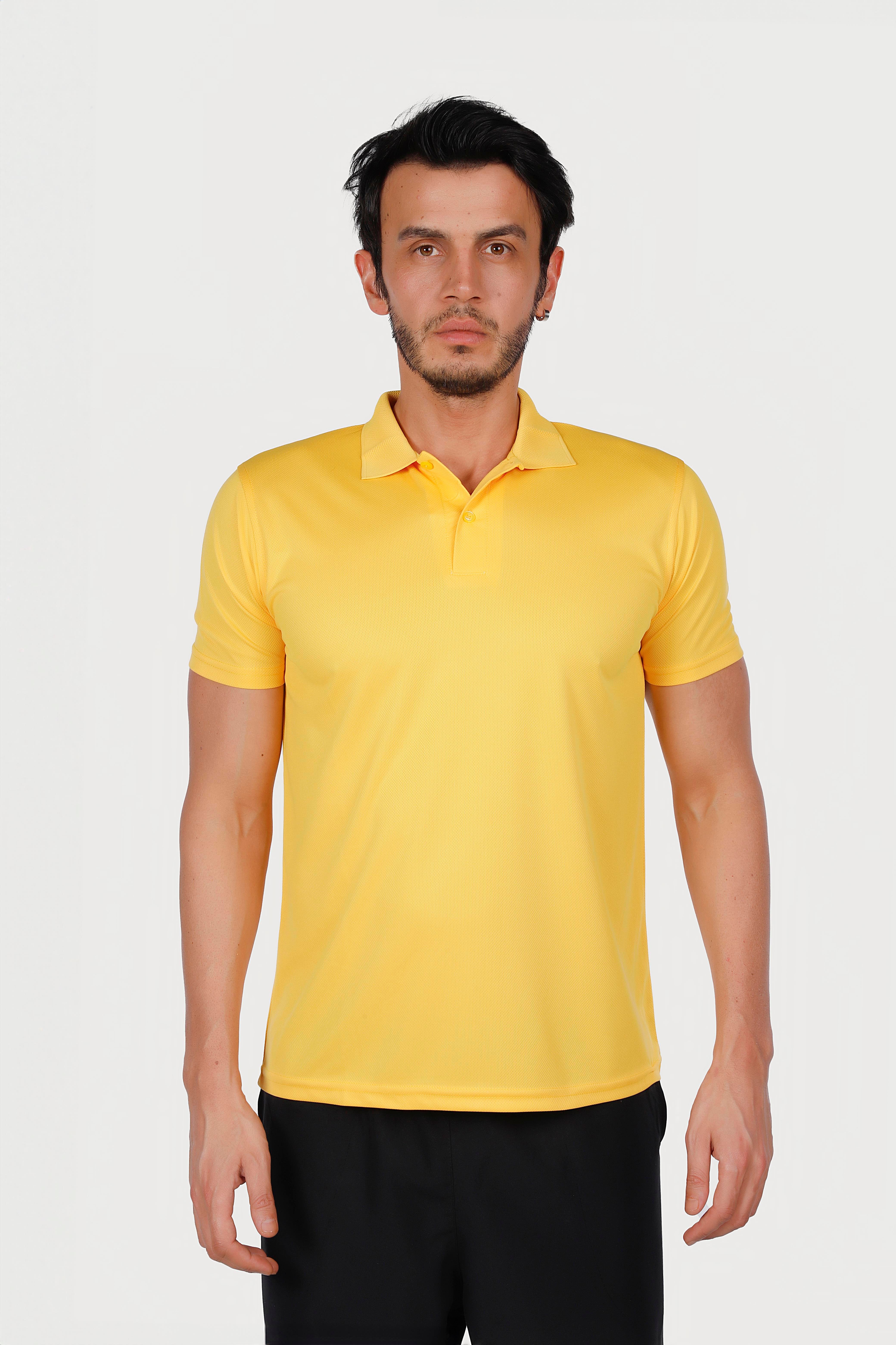 Sarı Polo Yaka Dry Touch